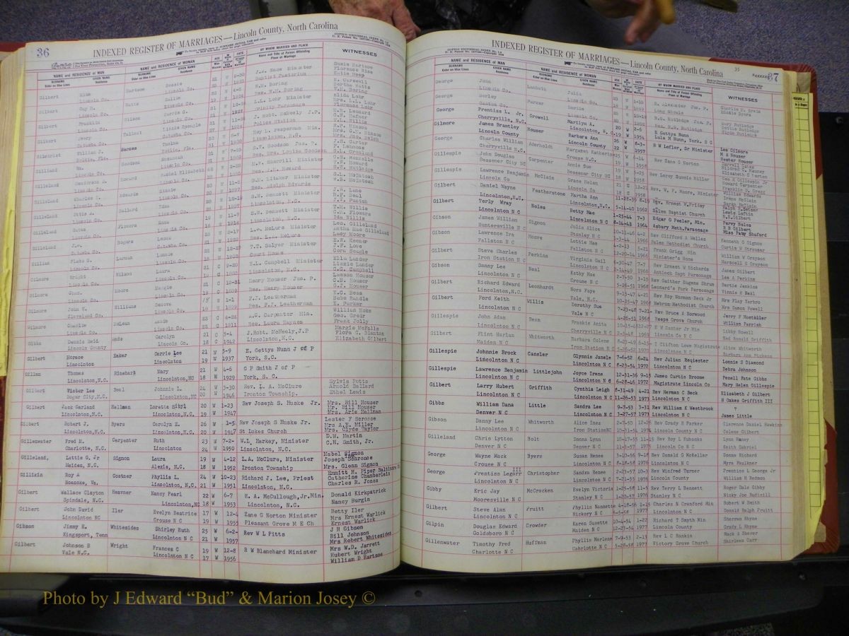 Lincoln Marriages, A-Z, From Beginning 167.JPG