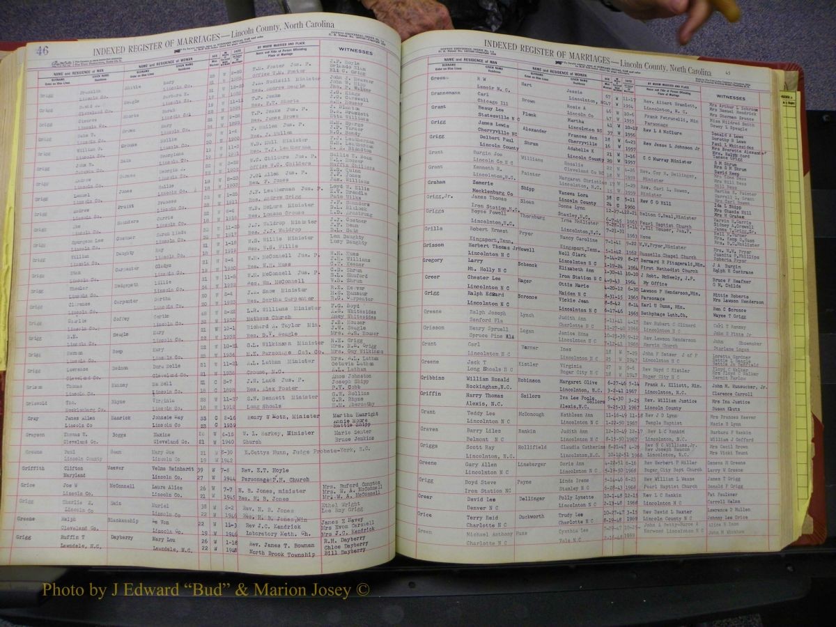 Lincoln Marriages, A-Z, From Beginning 174.JPG