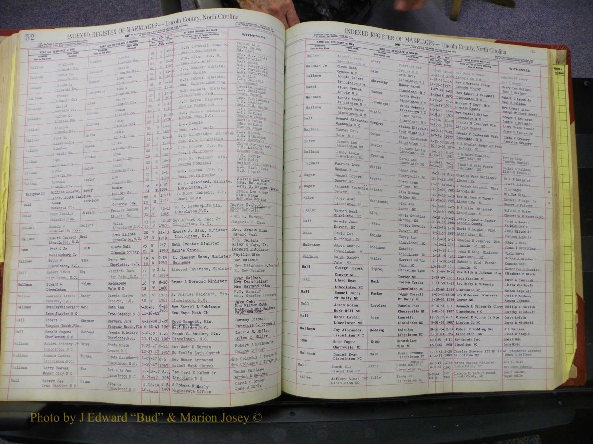 Lincoln Marriages, A-Z, From Beginning 180.JPG