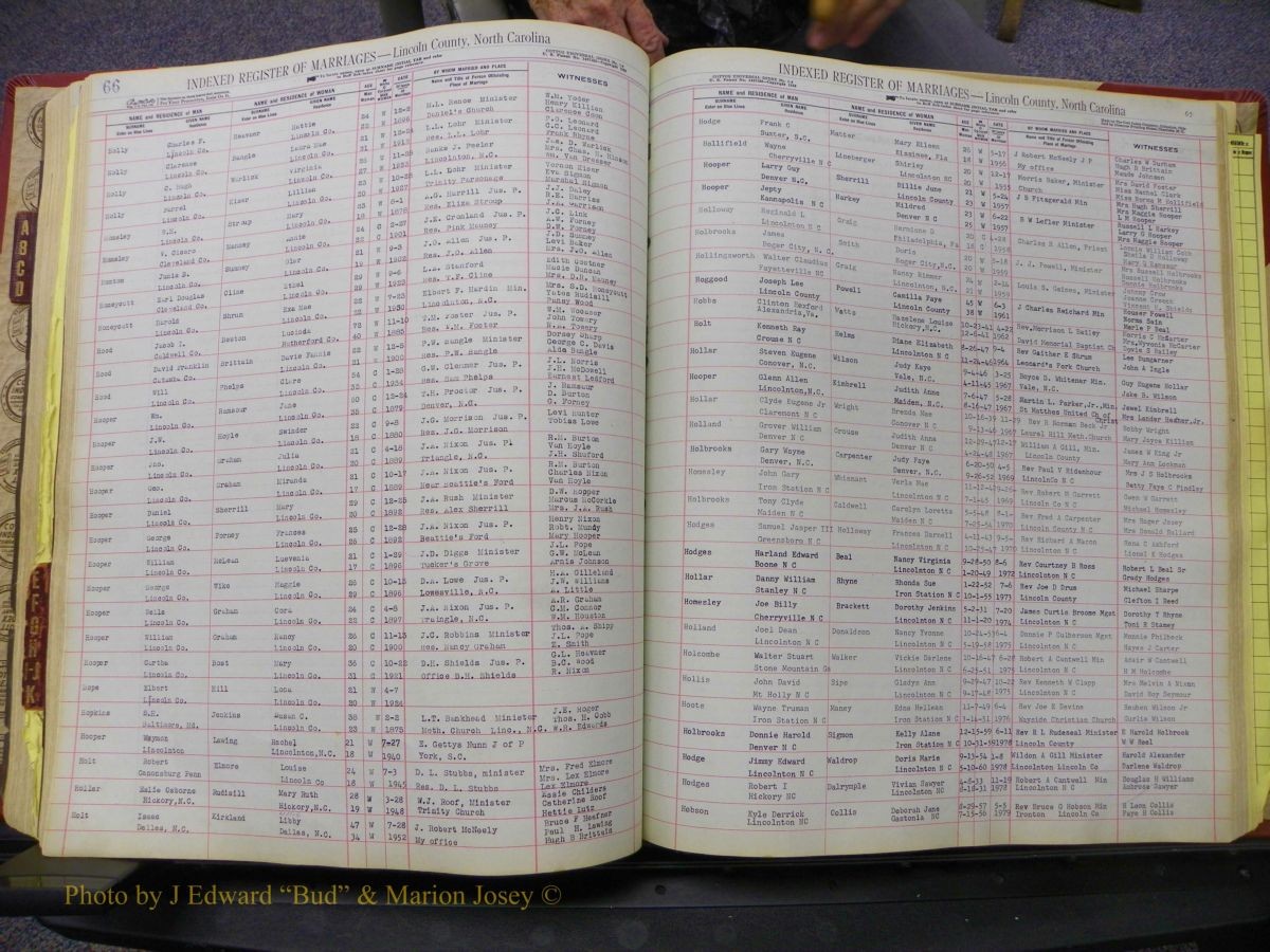 Lincoln Marriages, A-Z, From Beginning 195.JPG