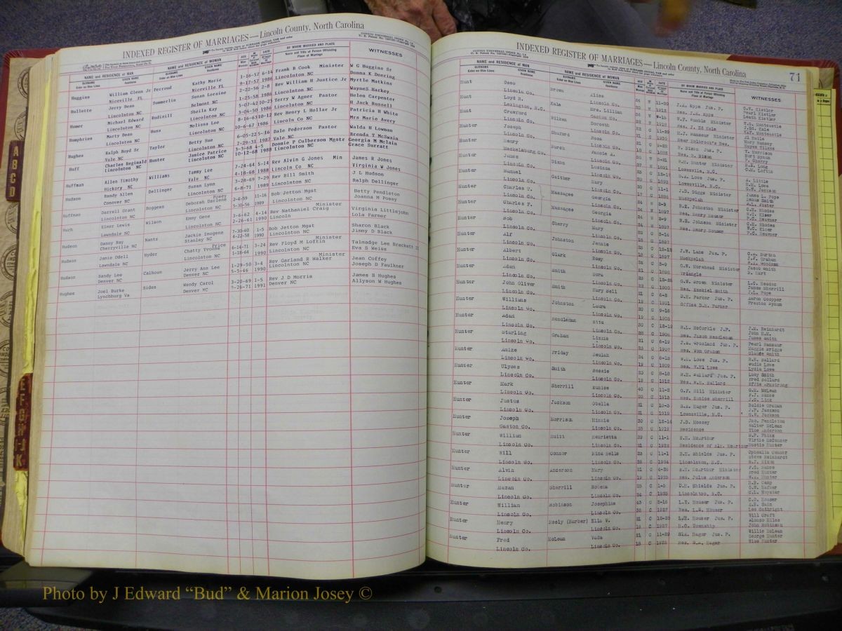 Lincoln Marriages, A-Z, From Beginning 200.JPG
