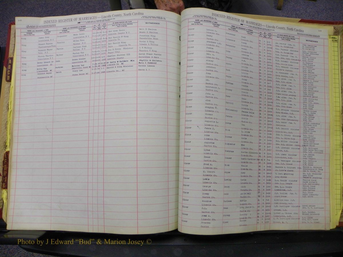 Lincoln Marriages, A-Z, From Beginning 260.JPG