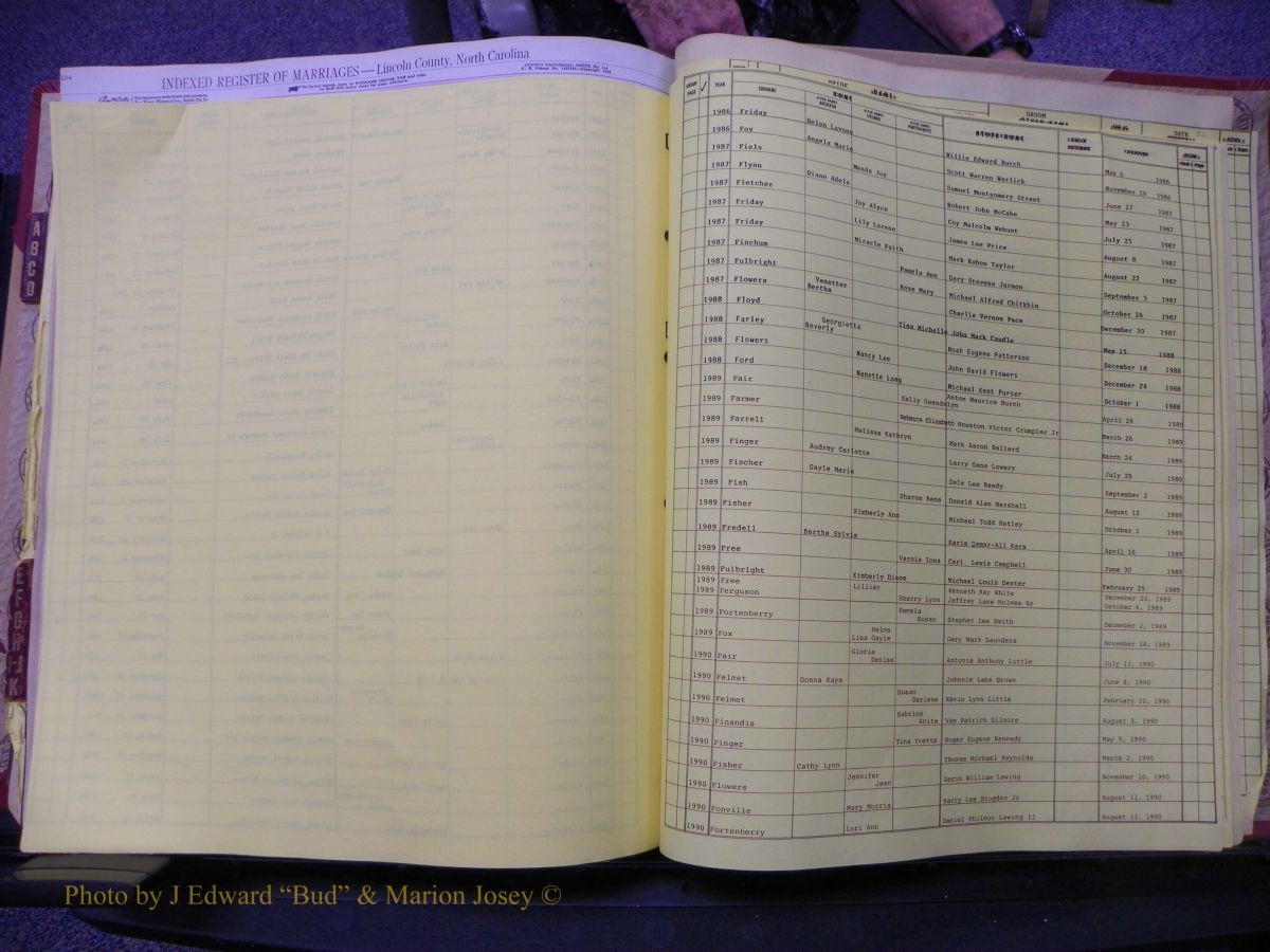 Lincoln Marriages, A-Z, From Beginning 267.JPG