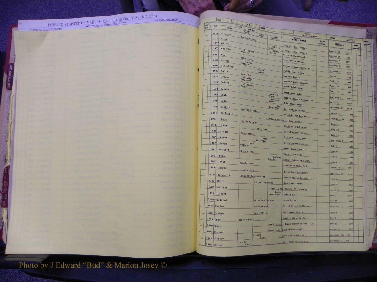Lincoln Marriages, A-Z, From Beginning 273.JPG