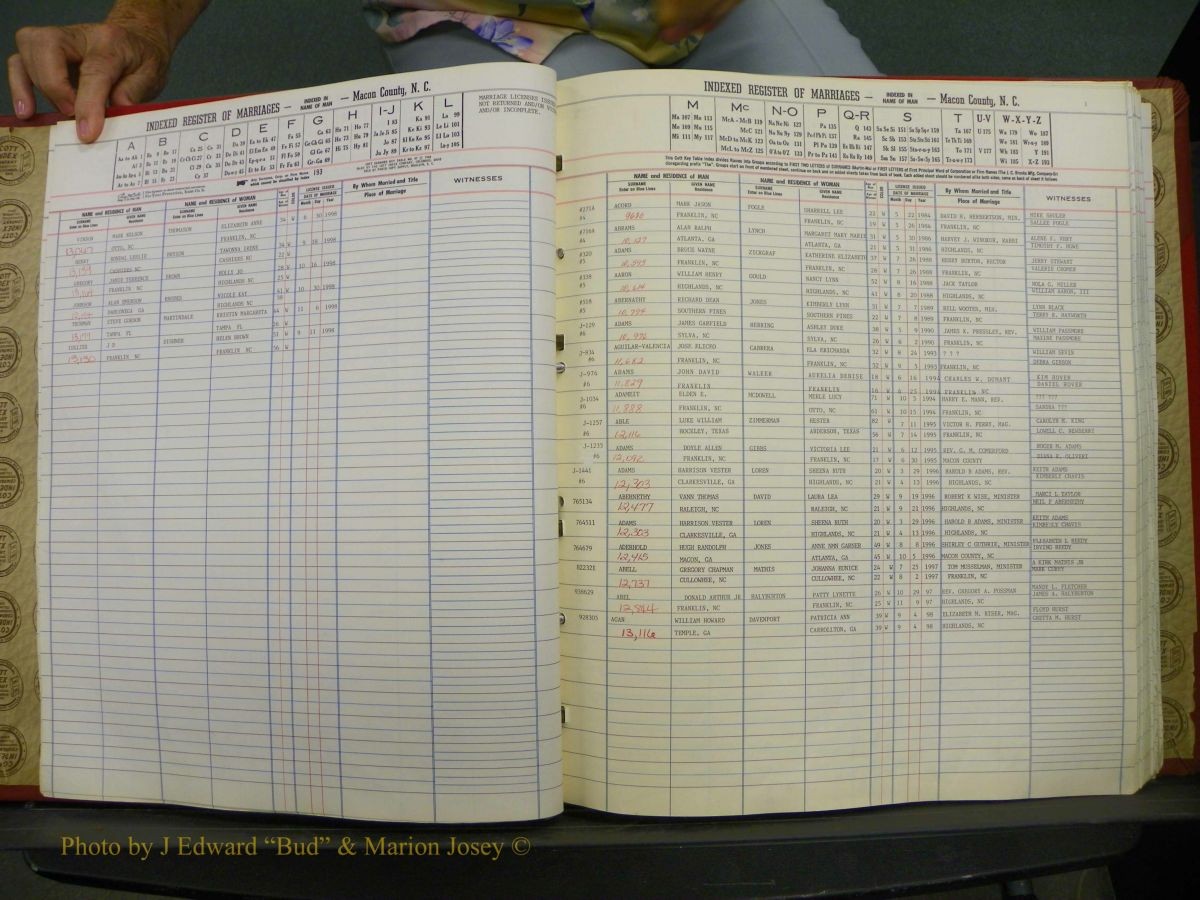 Macon Marriage Index, Male & Female 1943-1998 074.JPG
