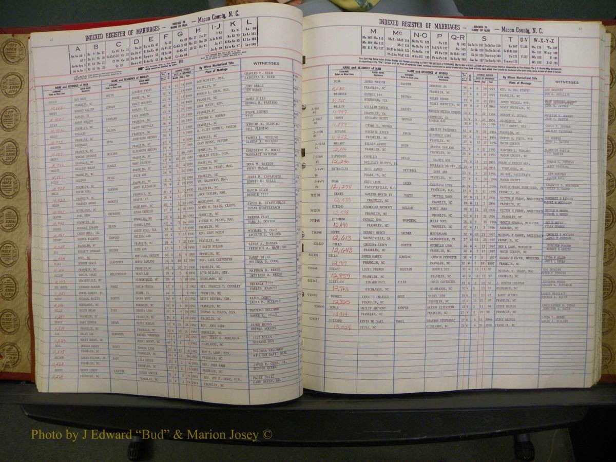 Macon Marriage Index, Male & Female 1943-1998 105.JPG