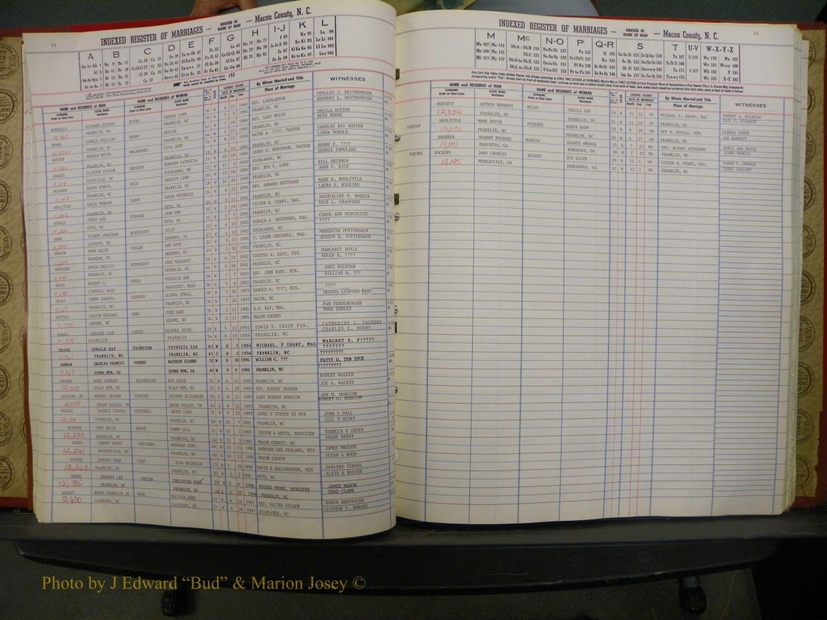 Macon Marriage Index, Male & Female 1943-1998 107.JPG