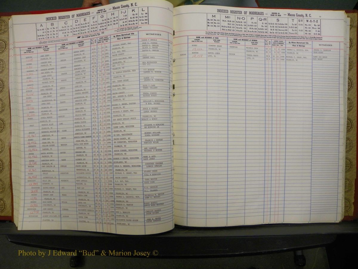 Macon Marriage Index, Male & Female 1943-1998 131.JPG