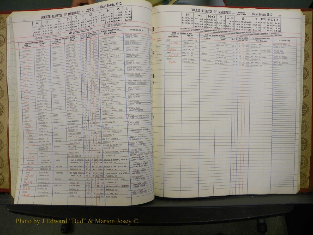 Macon Marriage Index, Male & Female 1943-1998 155.JPG