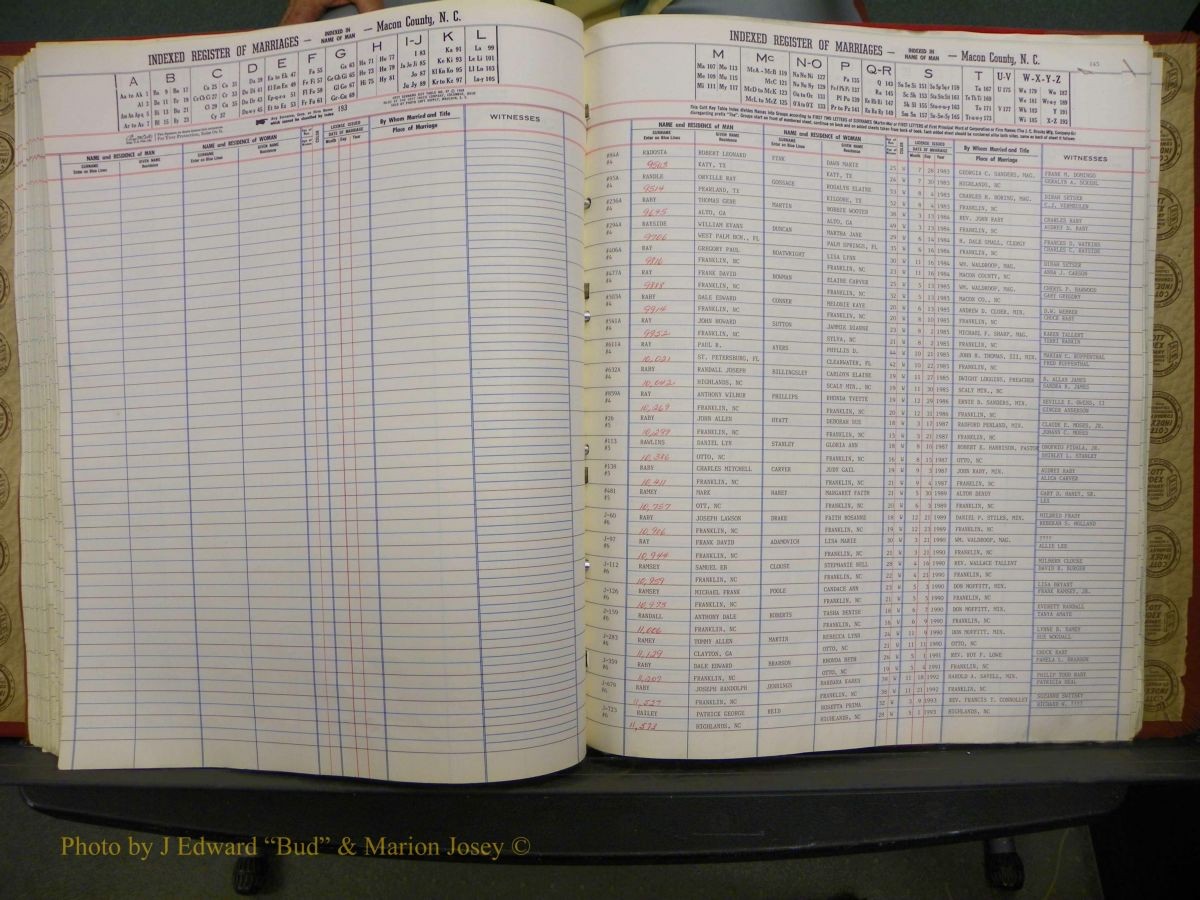 Macon Marriage Index, Male & Female 1943-1998 173.JPG