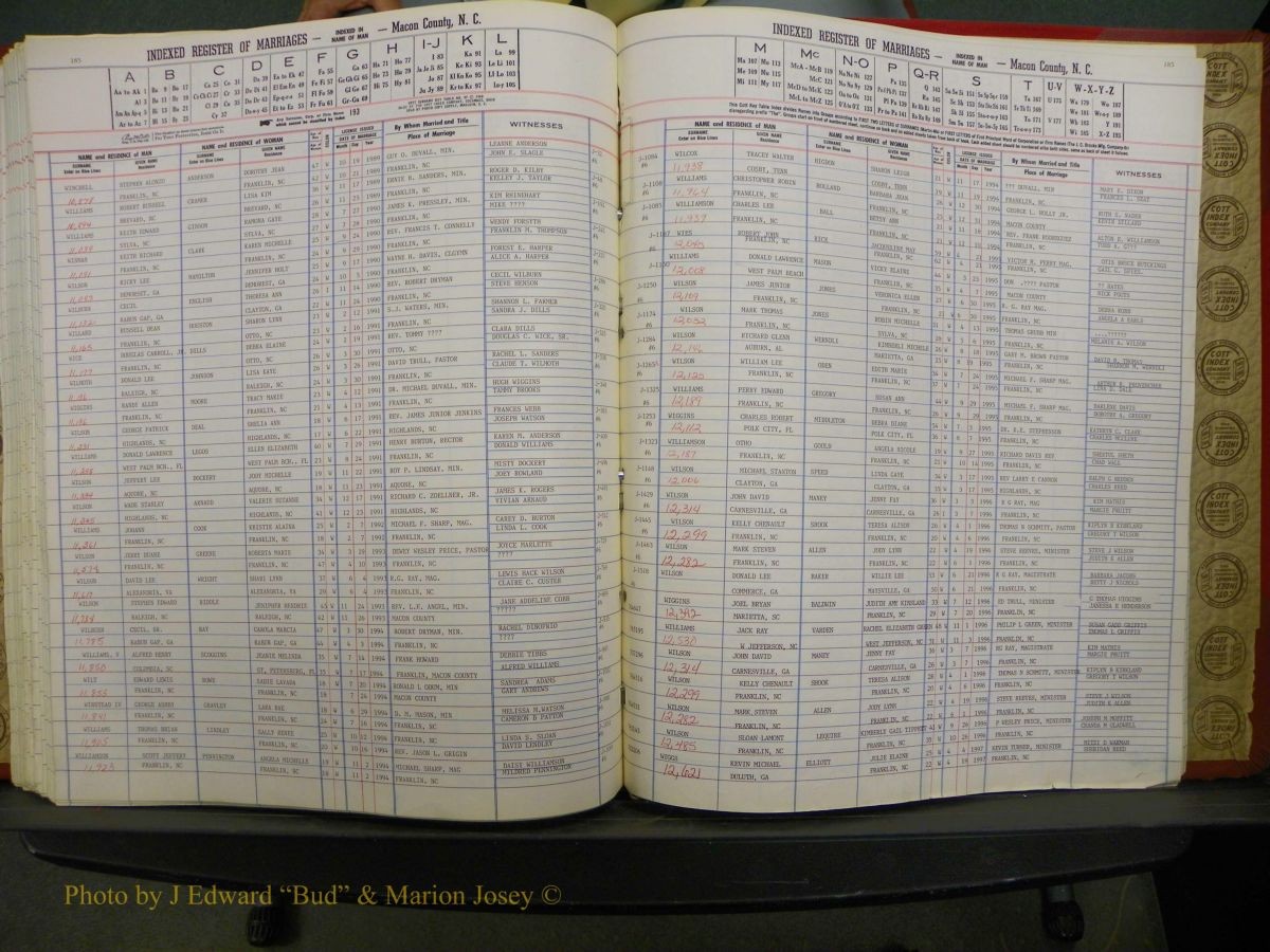 Macon Marriage Index, Male & Female 1943-1998 203.JPG