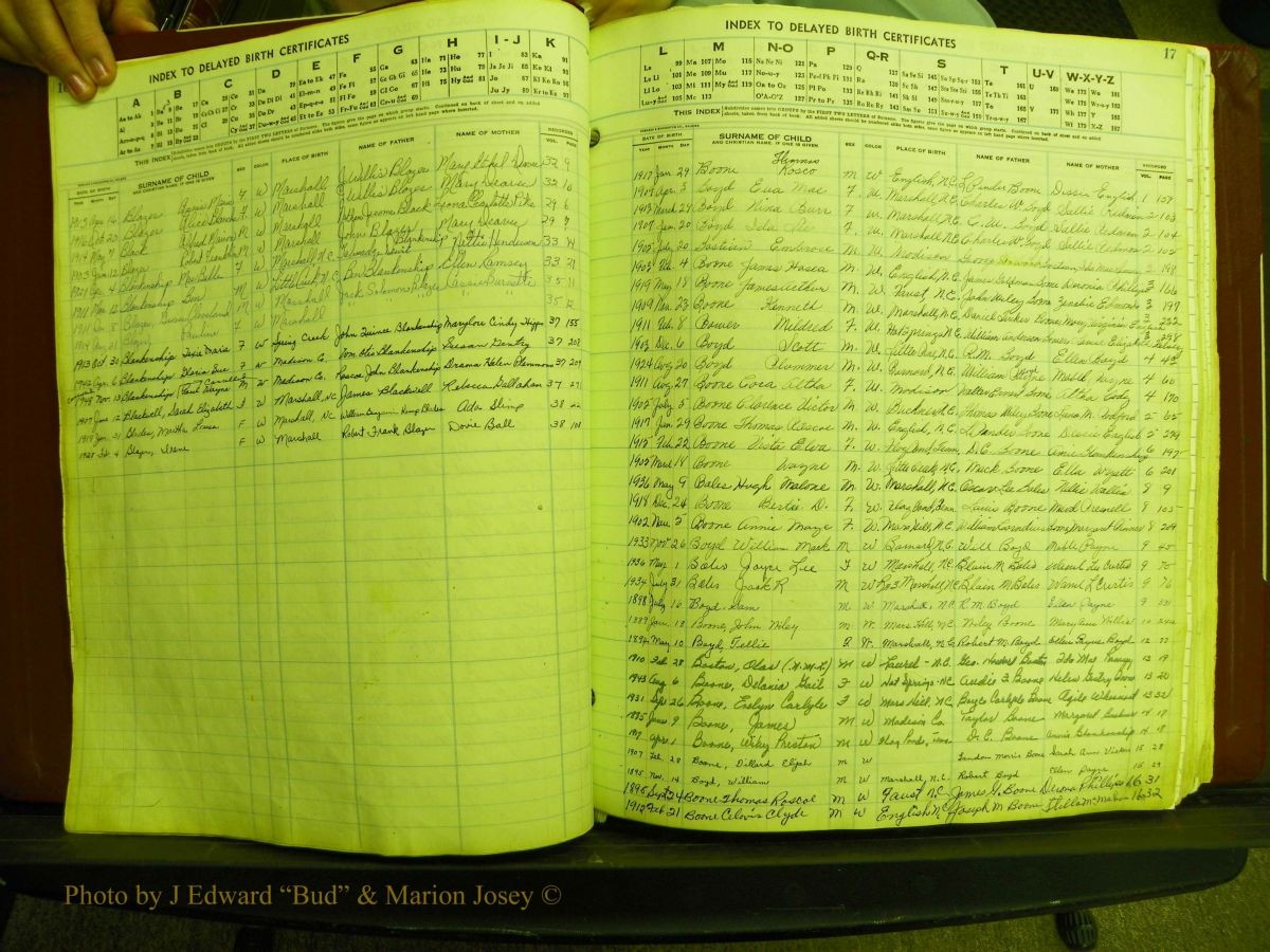 Madison Births, Delayed  + Book 1, A-K 017.JPG