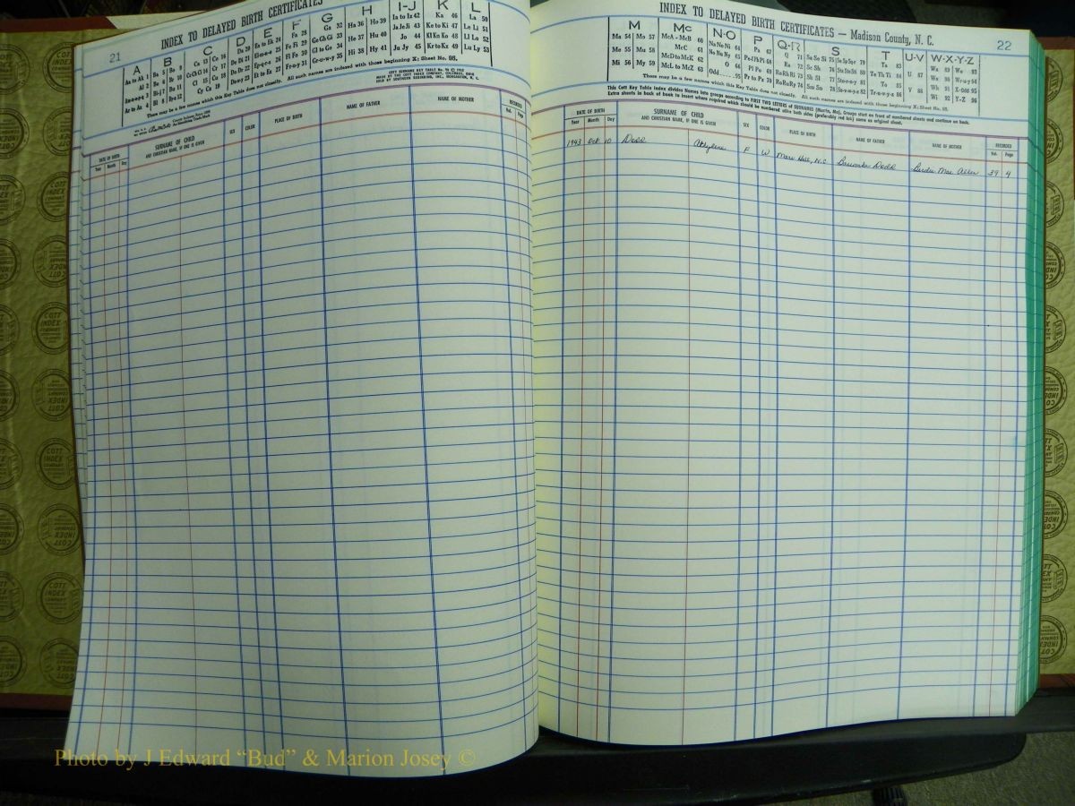 Madison Births & Deaths, Book 2, L-Z, + Delayed Book 2 374.JPG