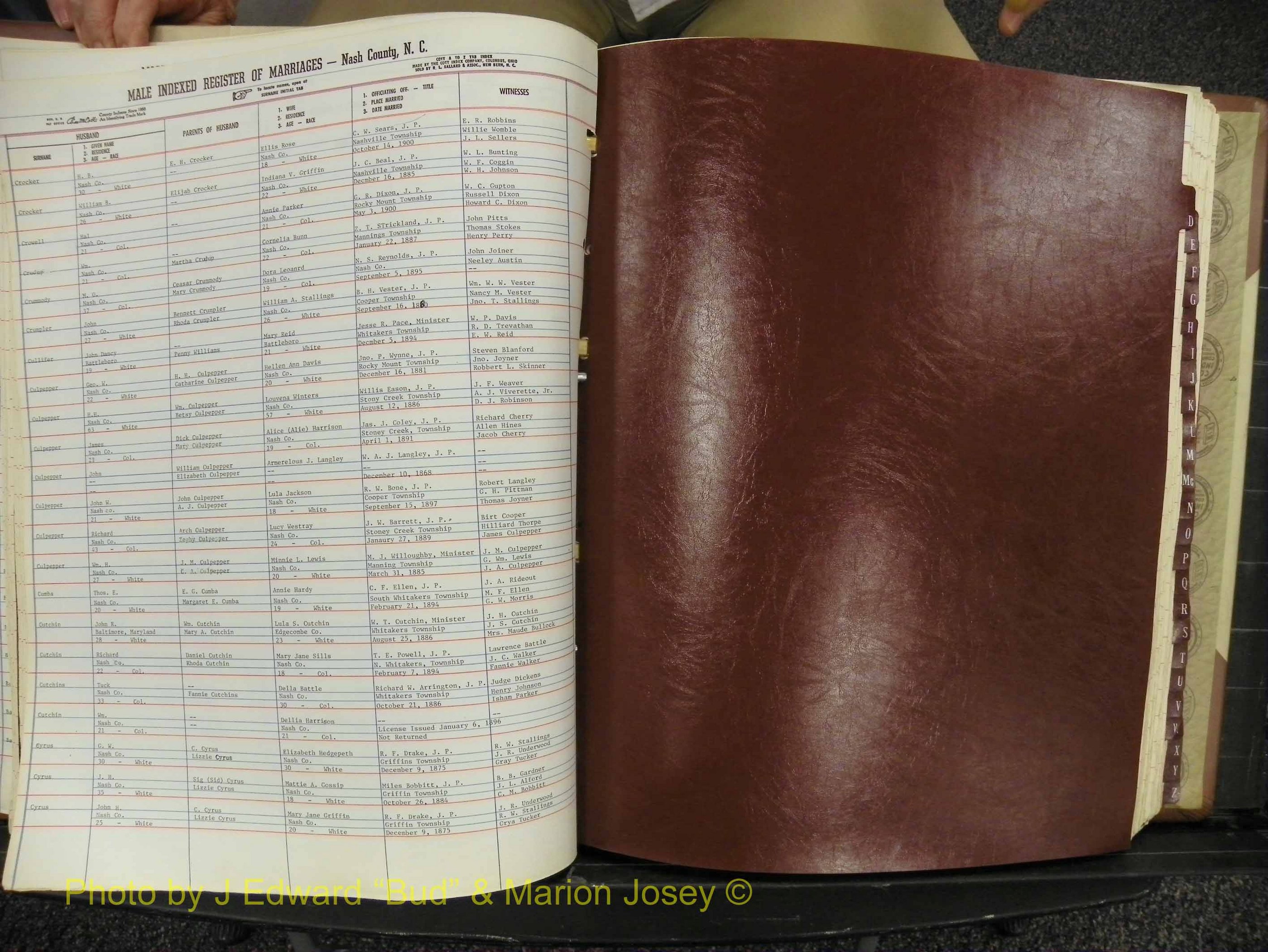 Nash Marriages, A-Z, 1862-1900 (134).JPG