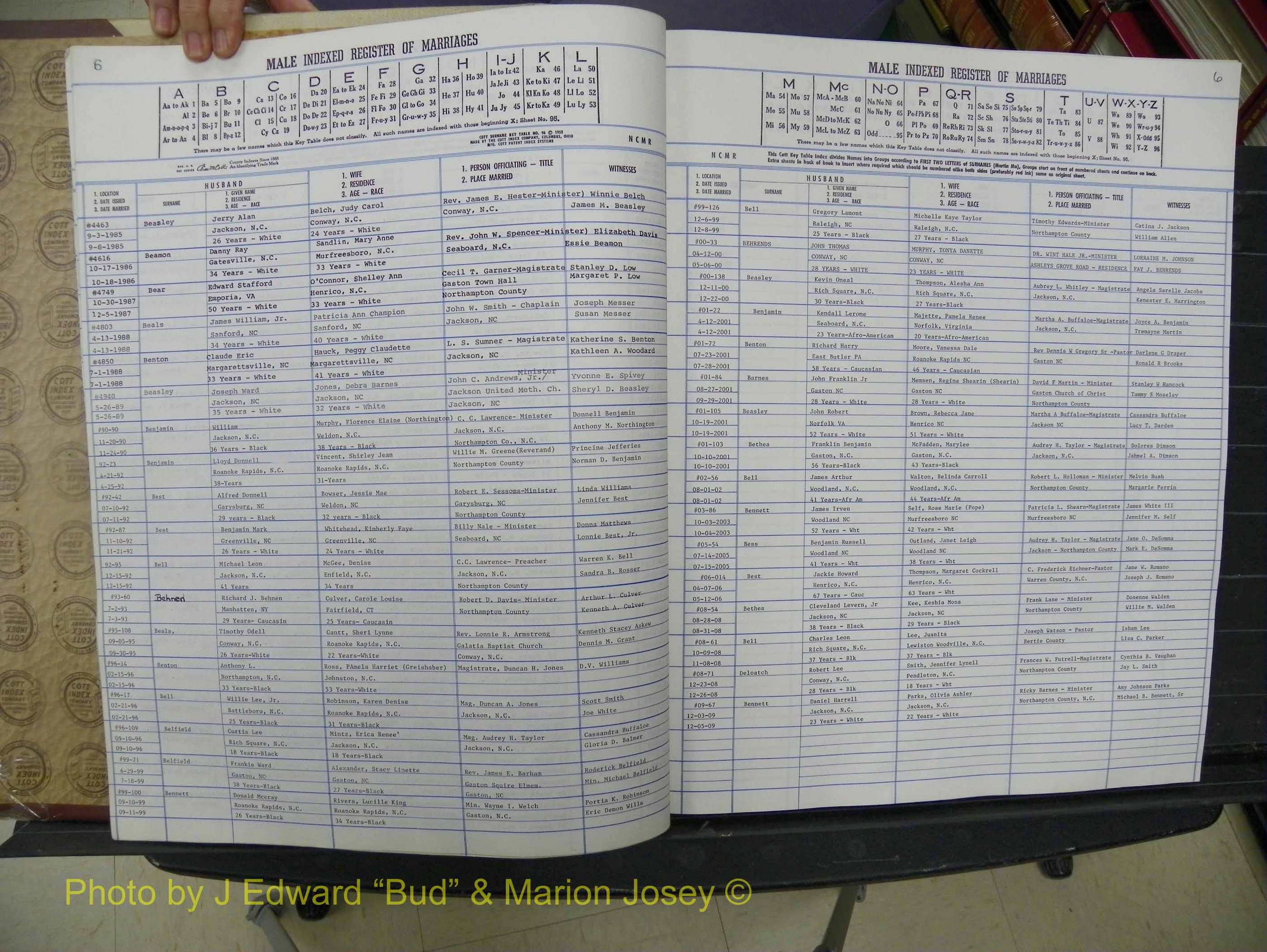 Northampton Marriages, A-Z, 1980-2009 (109).JPG
