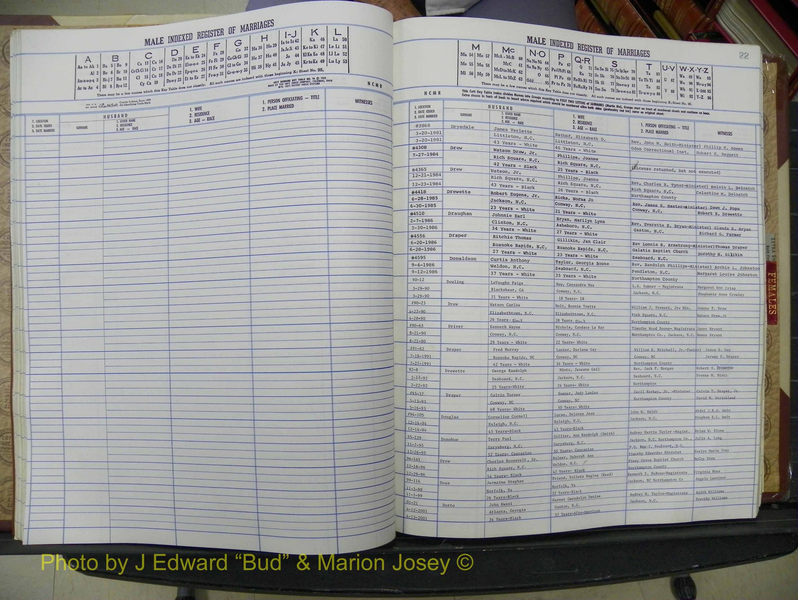 Northampton Marriages, A-Z, 1980-2009 (135).JPG