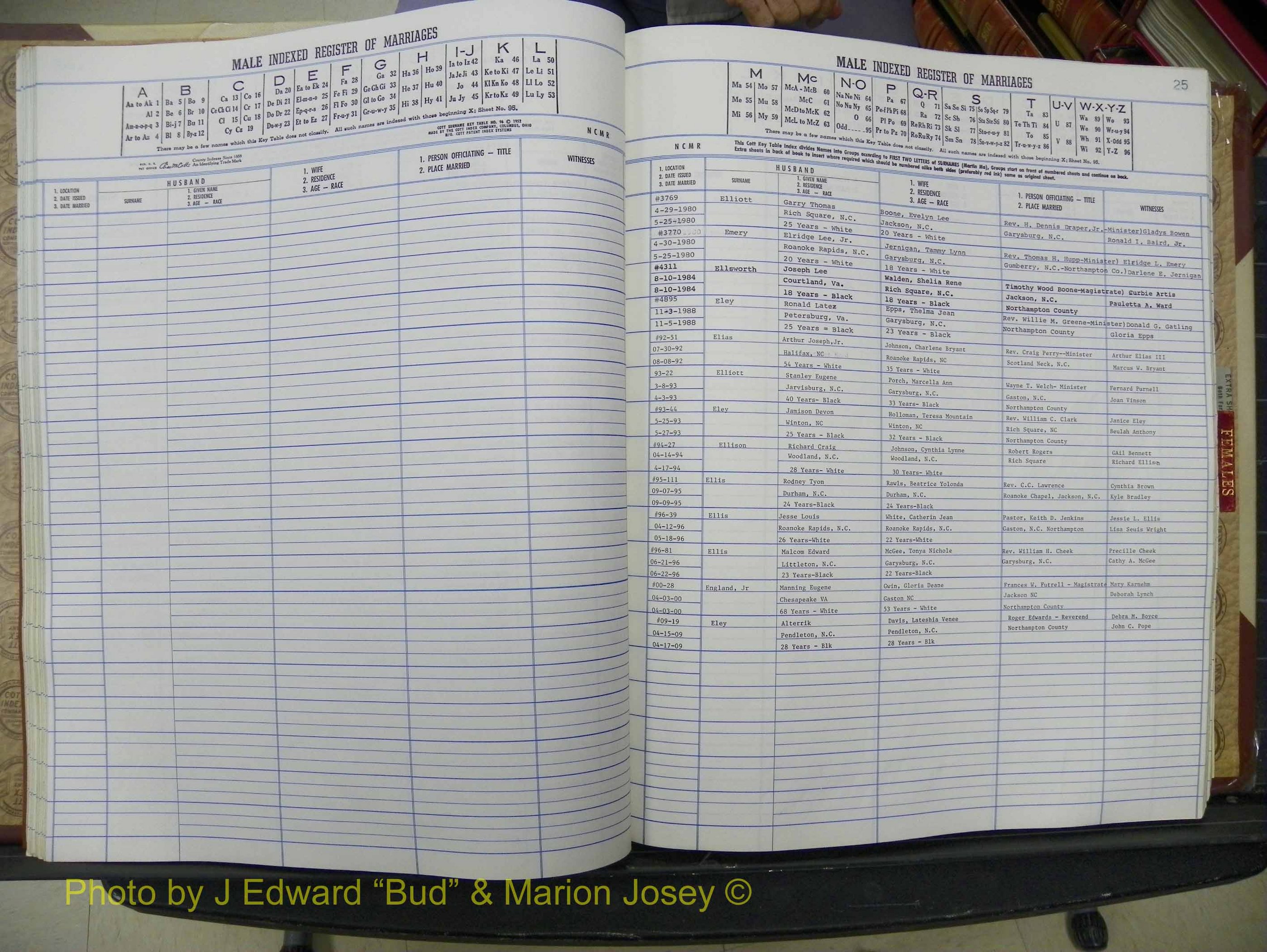 Northampton Marriages, A-Z, 1980-2009 (140).JPG