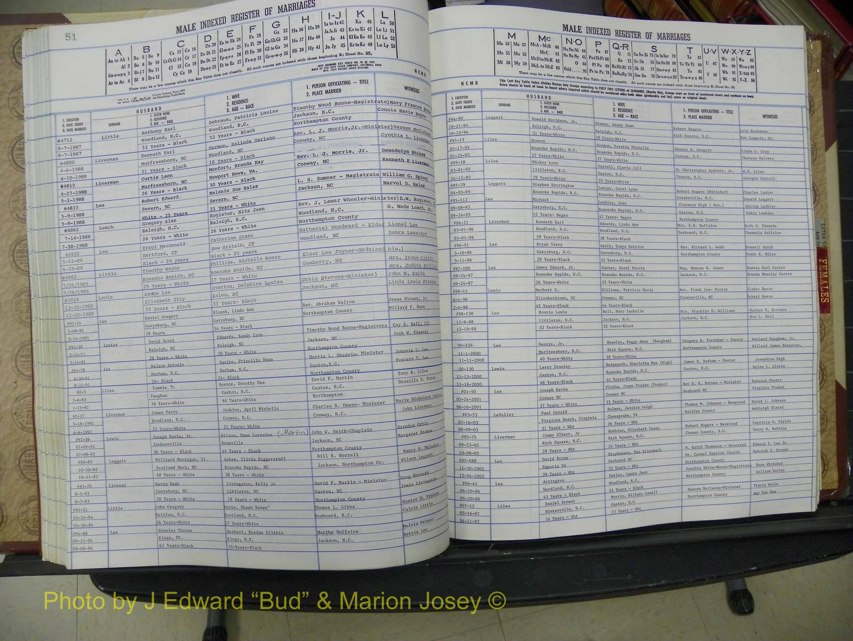 Northampton Marriages, A-Z, 1980-2009 (179).JPG