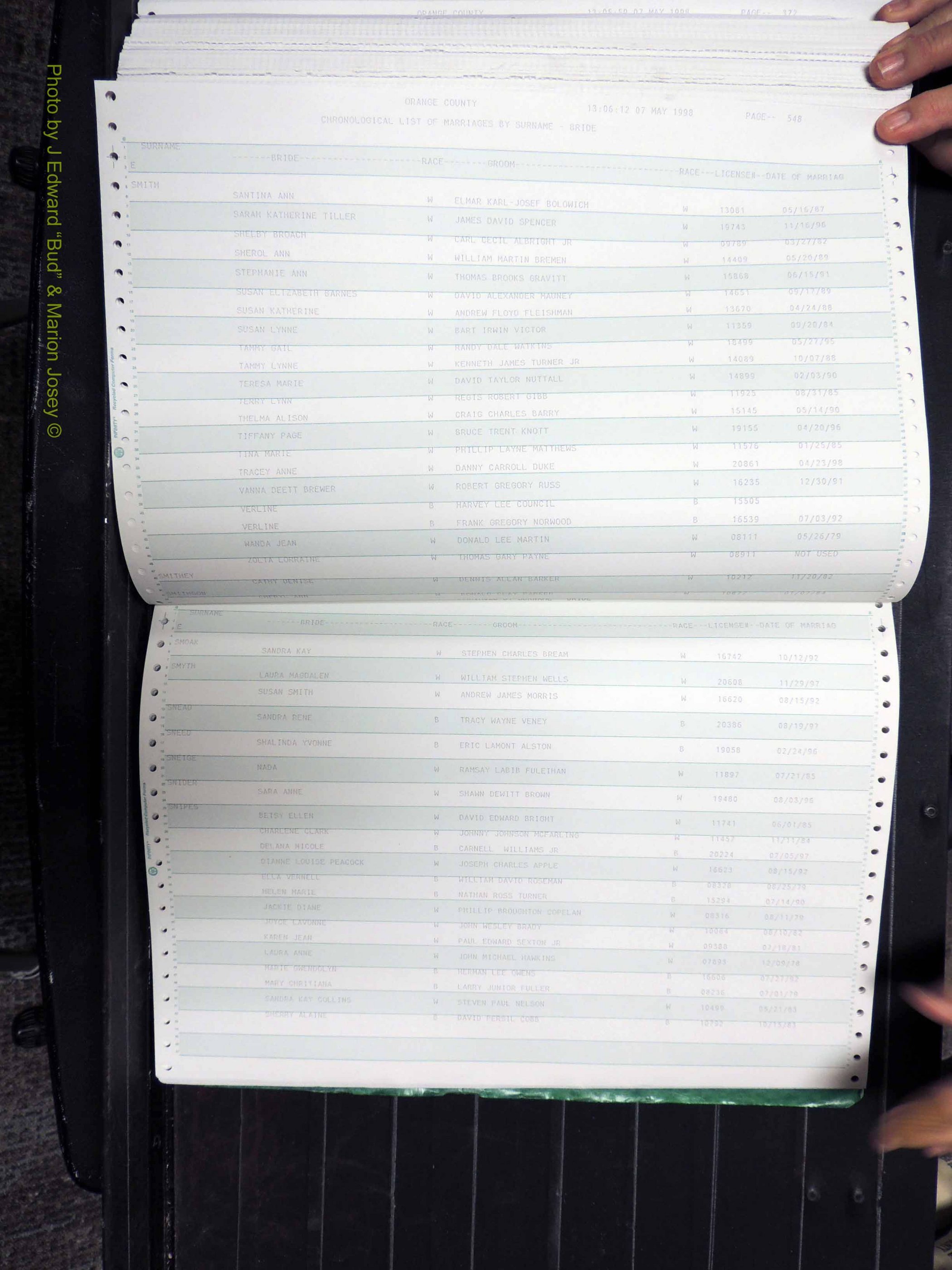 Orange Co, NC, Marriages, Female, 1978-1998 (375).JPG