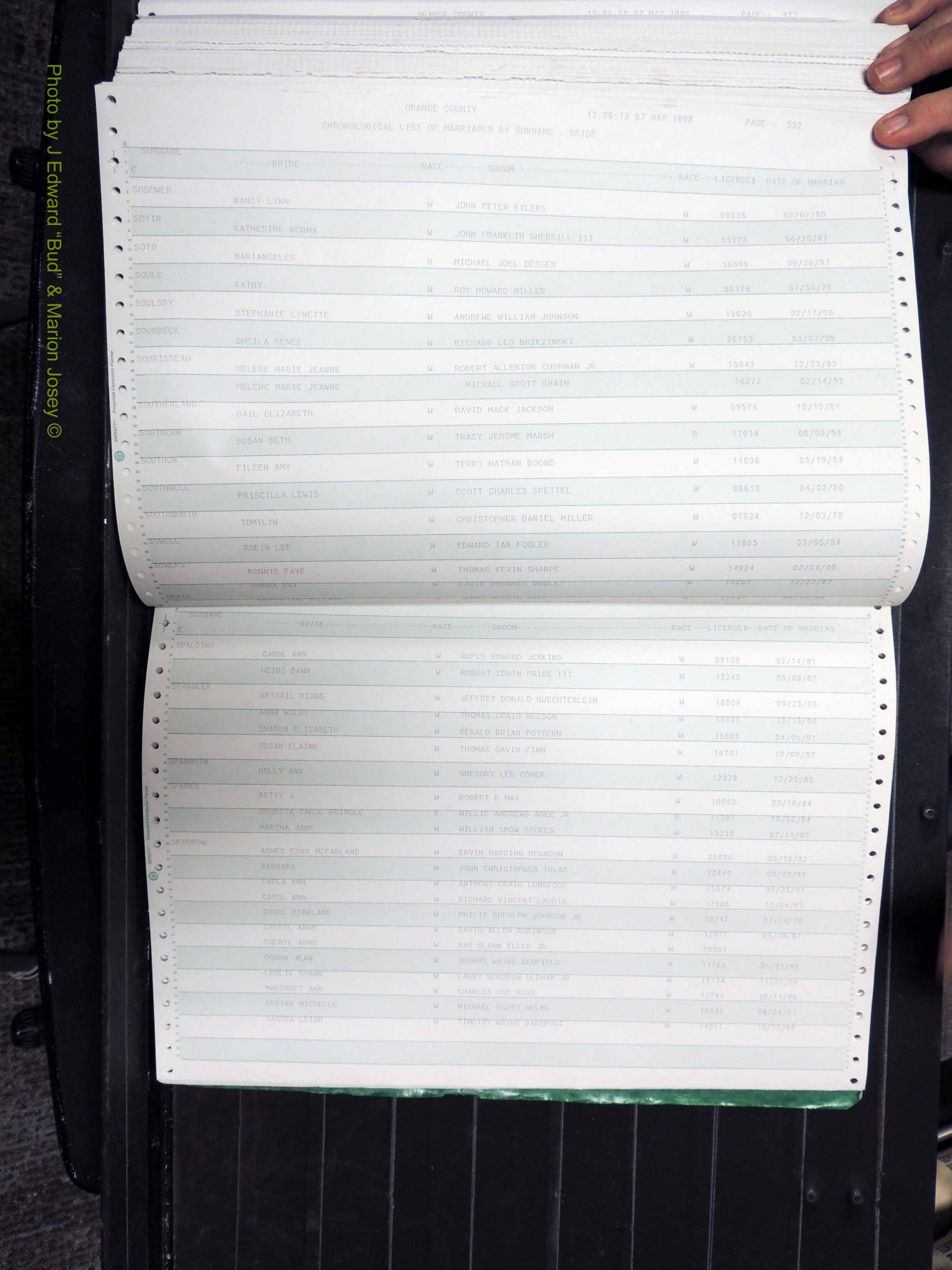 Orange Co, NC, Marriages, Female, 1978-1998 (377).JPG