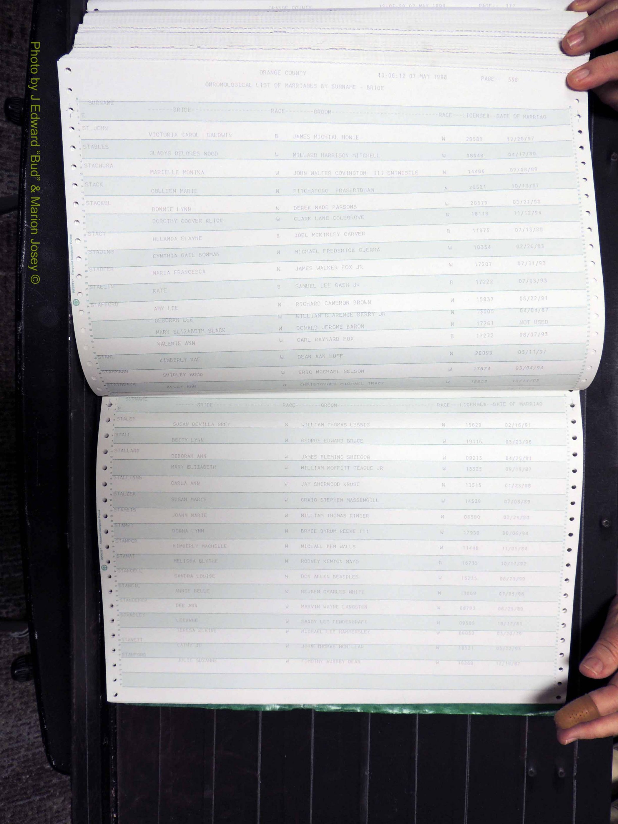 Orange Co, NC, Marriages, Female, 1978-1998 (380).JPG