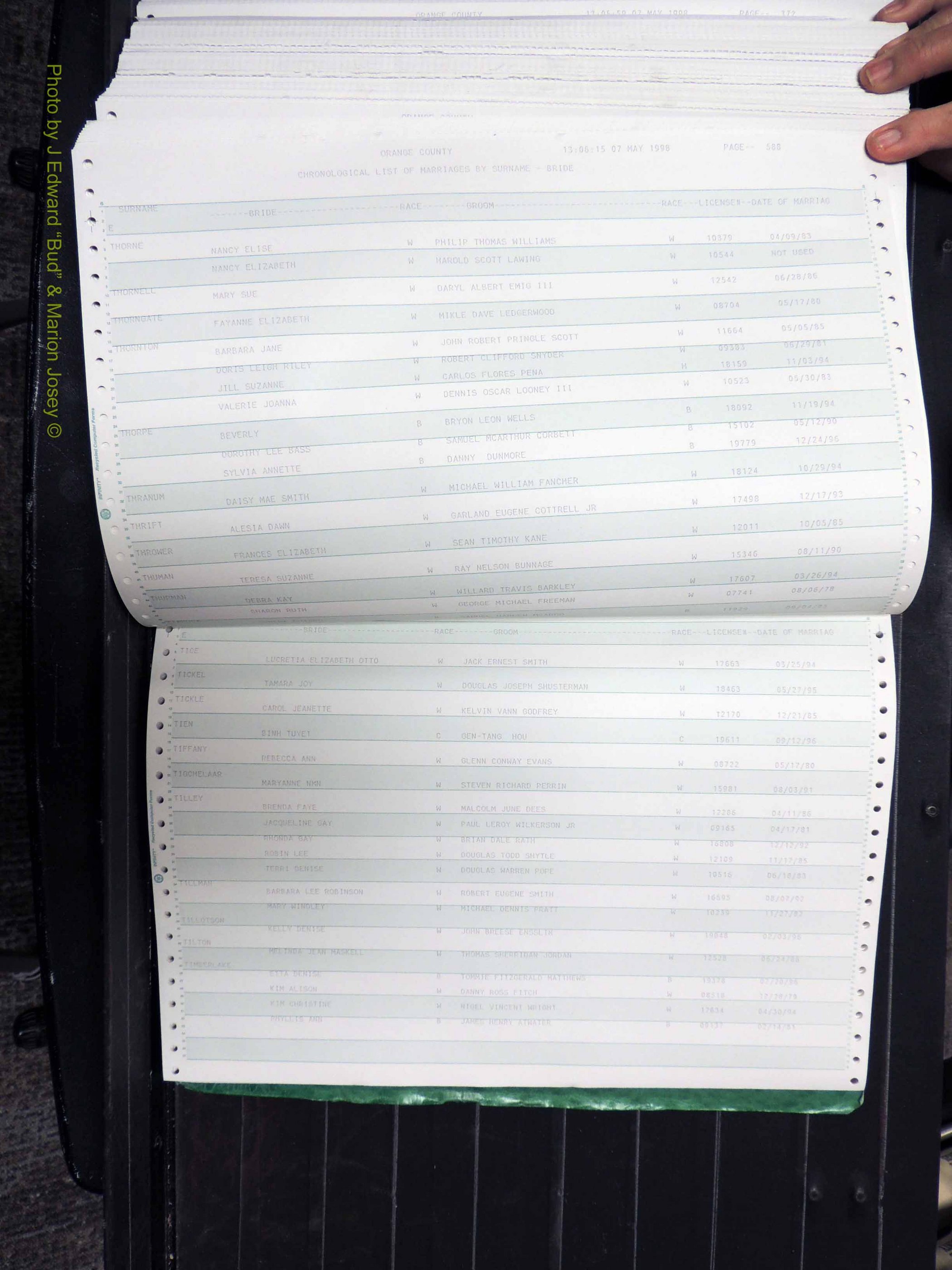 Orange Co, NC, Marriages, Female, 1978-1998 (395).JPG