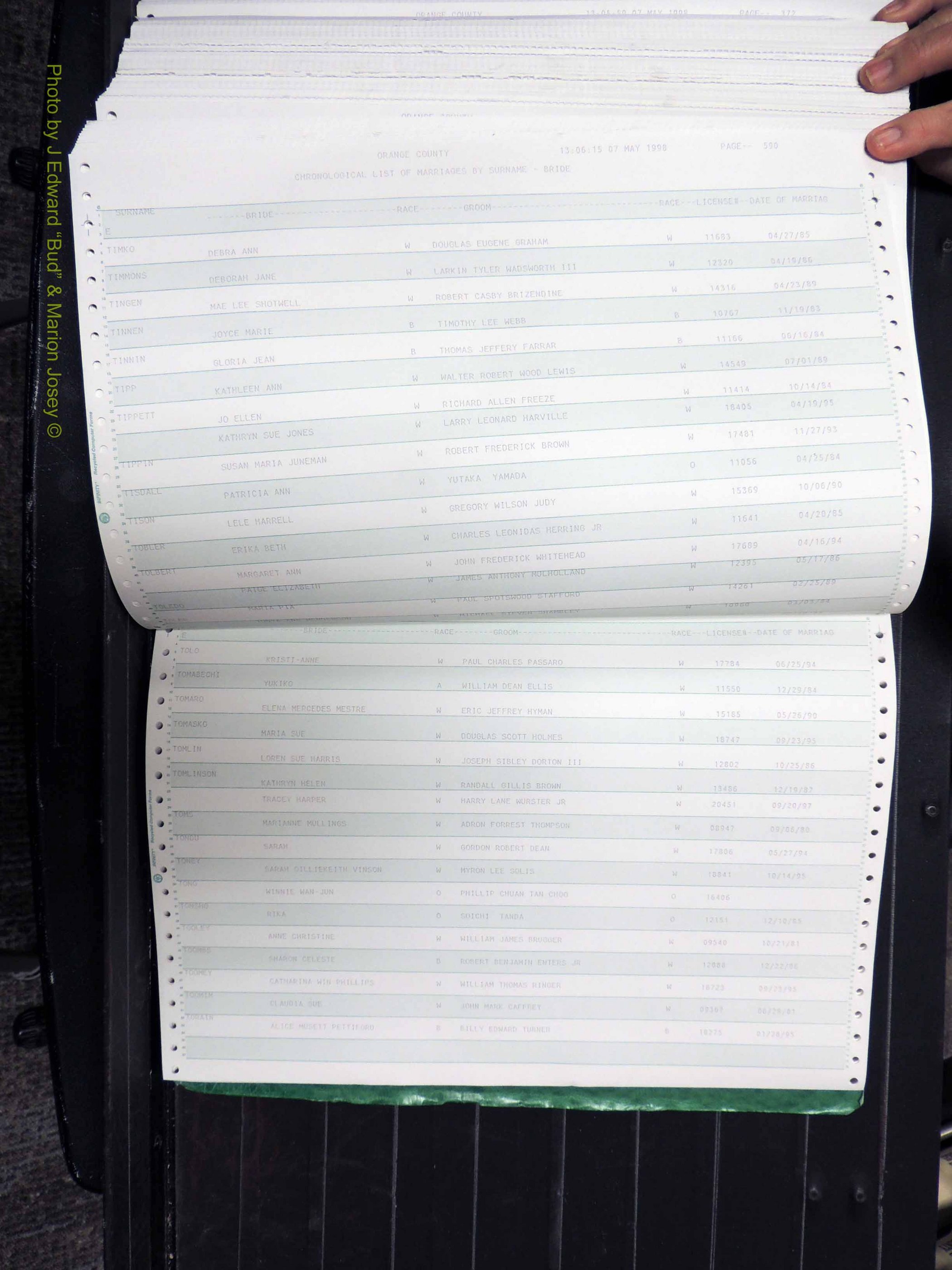 Orange Co, NC, Marriages, Female, 1978-1998 (396).JPG