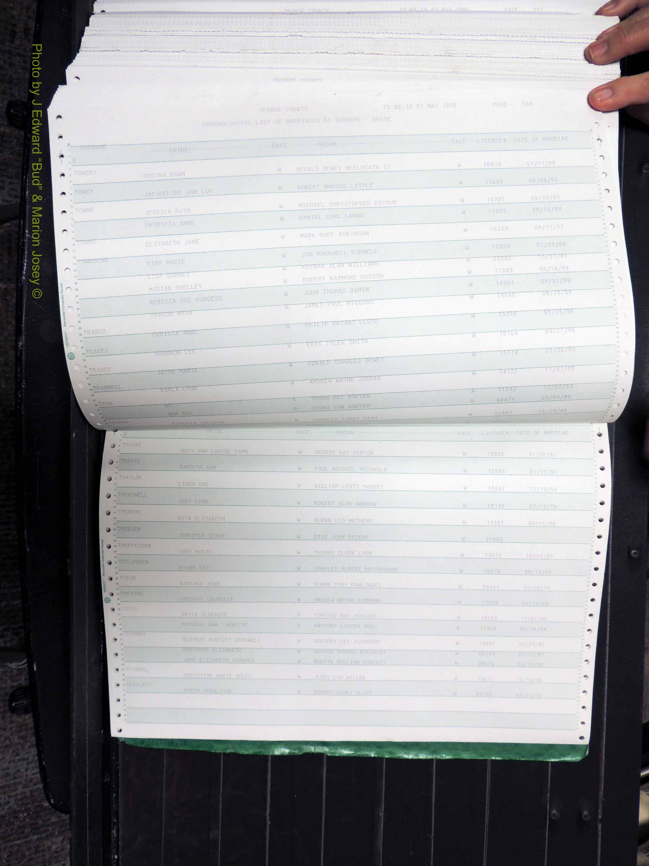 Orange Co, NC, Marriages, Female, 1978-1998 (398).JPG