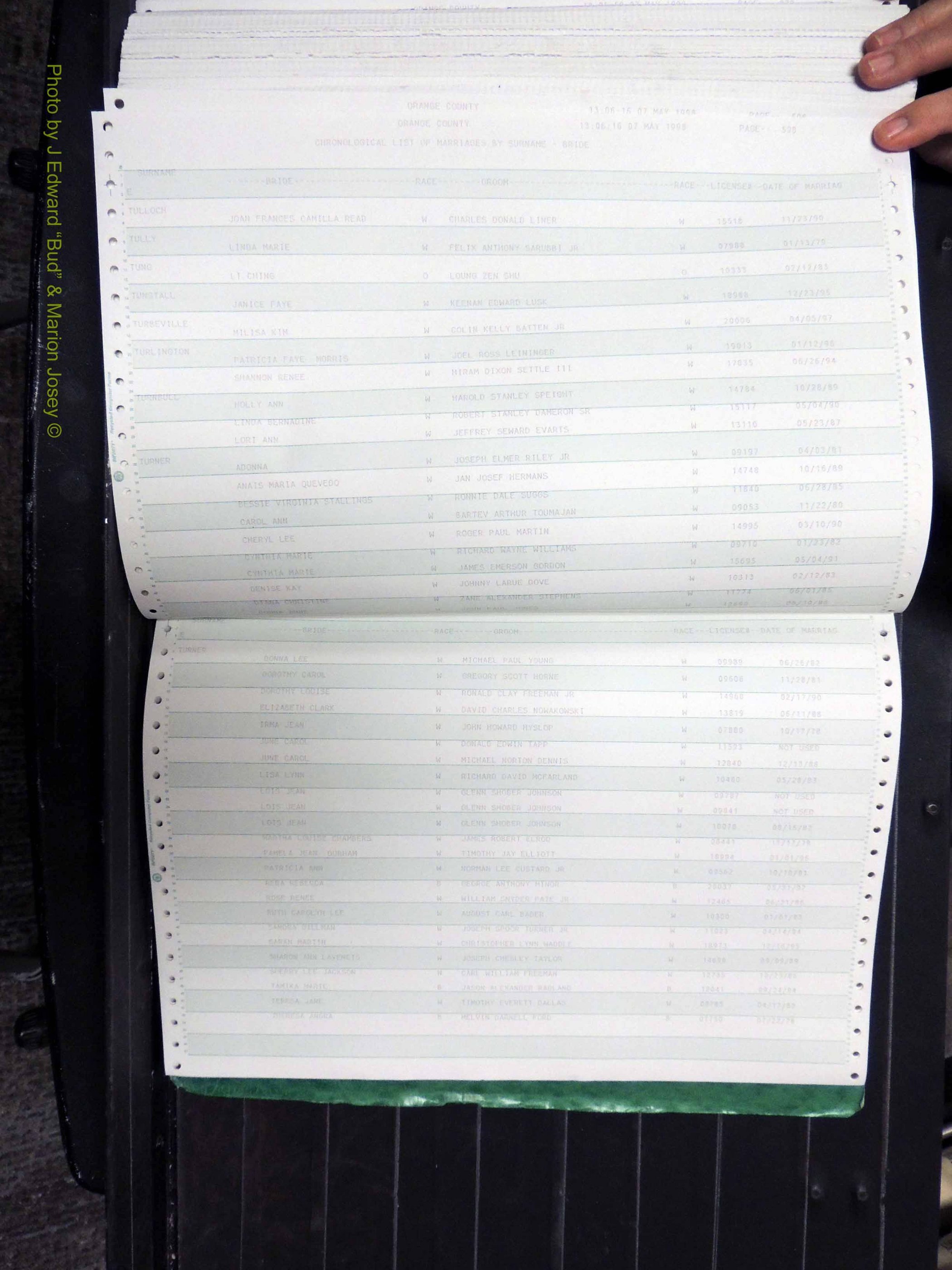 Orange Co, NC, Marriages, Female, 1978-1998 (400).JPG