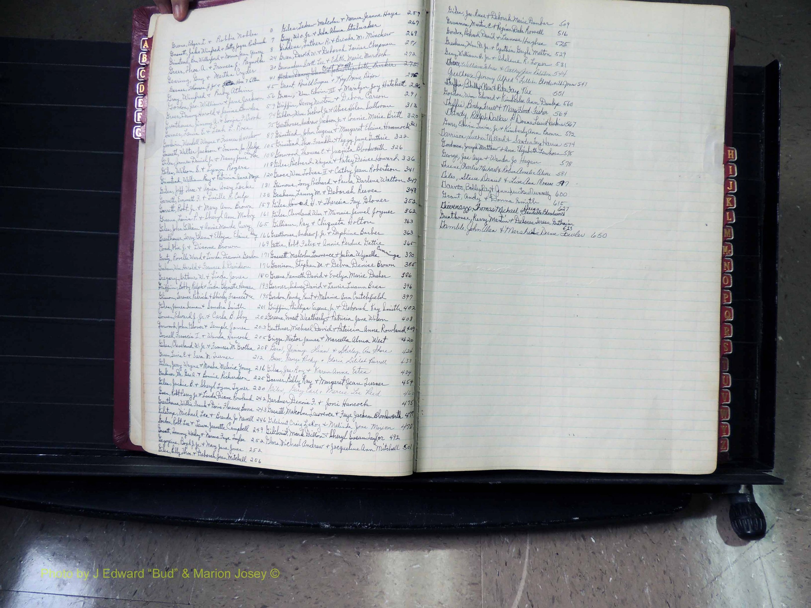 Peach Co, GA, Marriages, Book E, 1960-1984 Index G.JPG