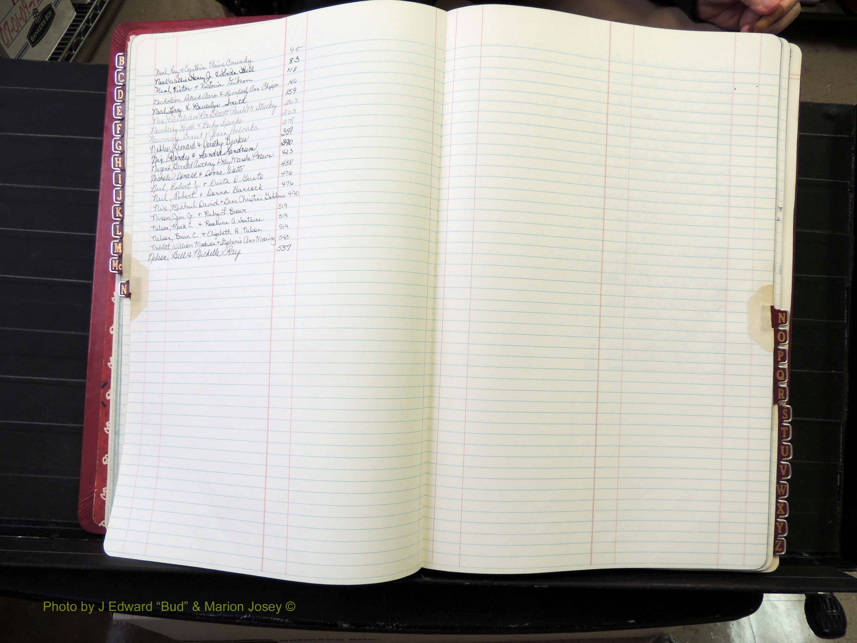 Peach Co, GA, Marriages, Book F, 1980-1995 Index N.JPG