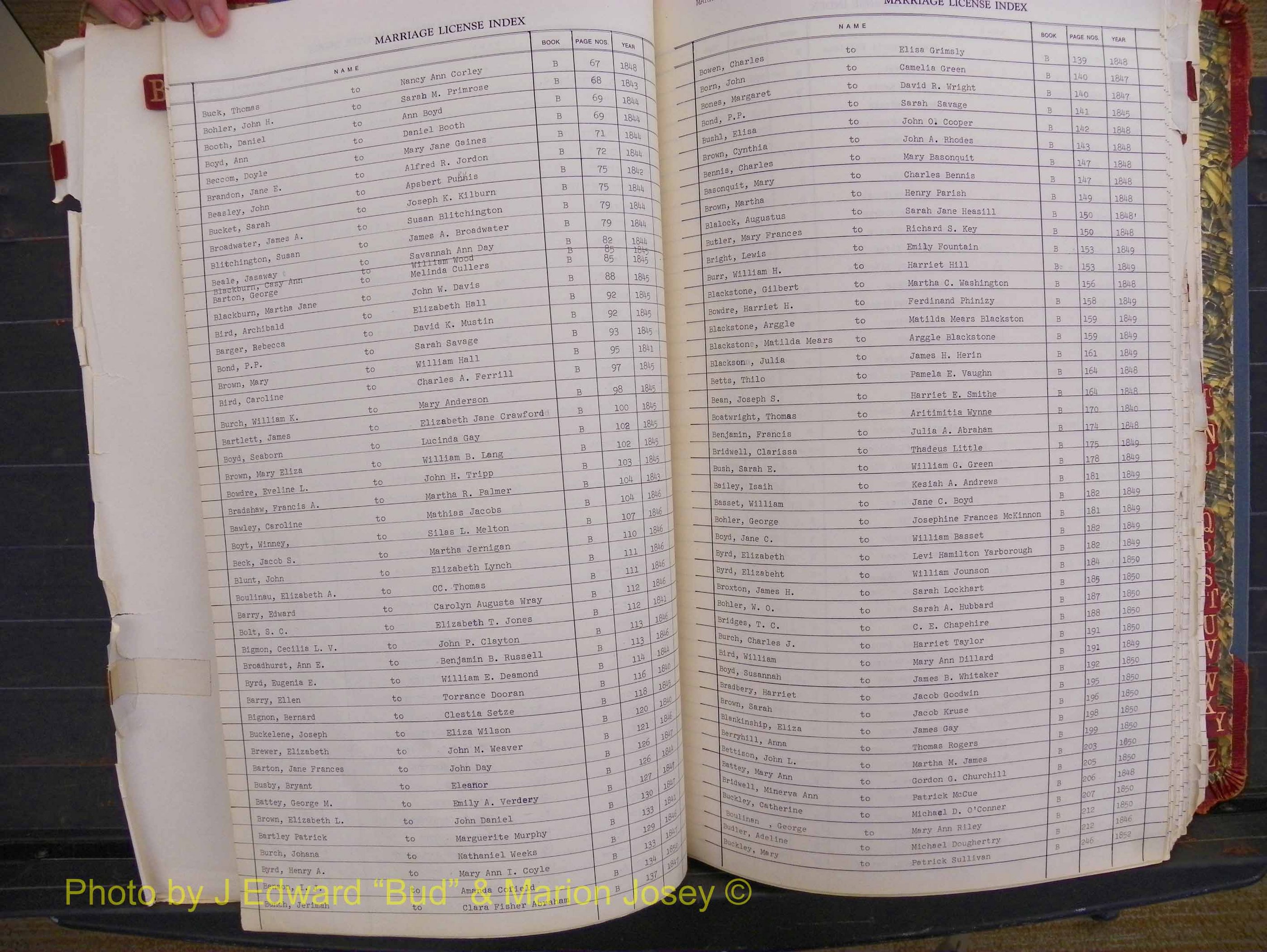 Richland Marriages 1806-1887, Index B (116).JPG
