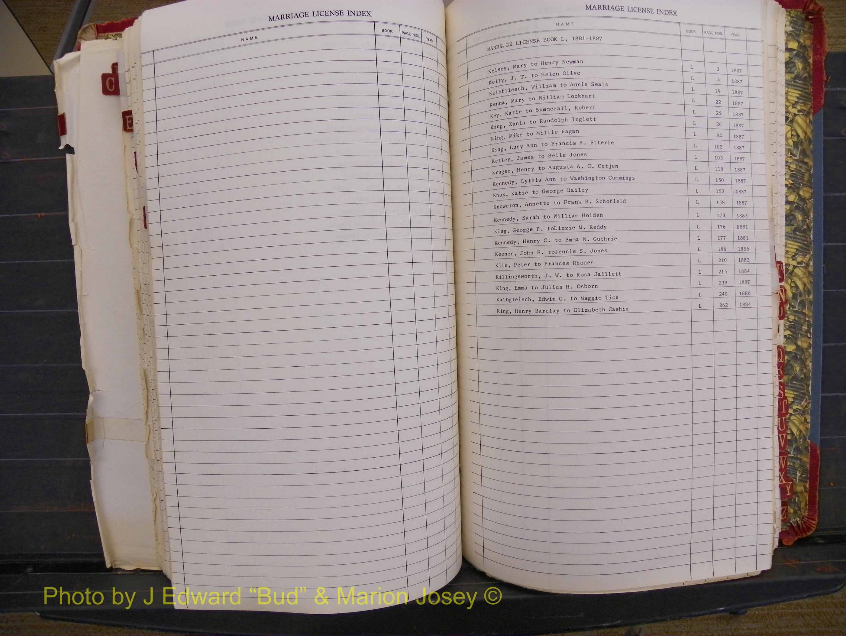 Richland Marriages 1806-1887, Index K (271).JPG