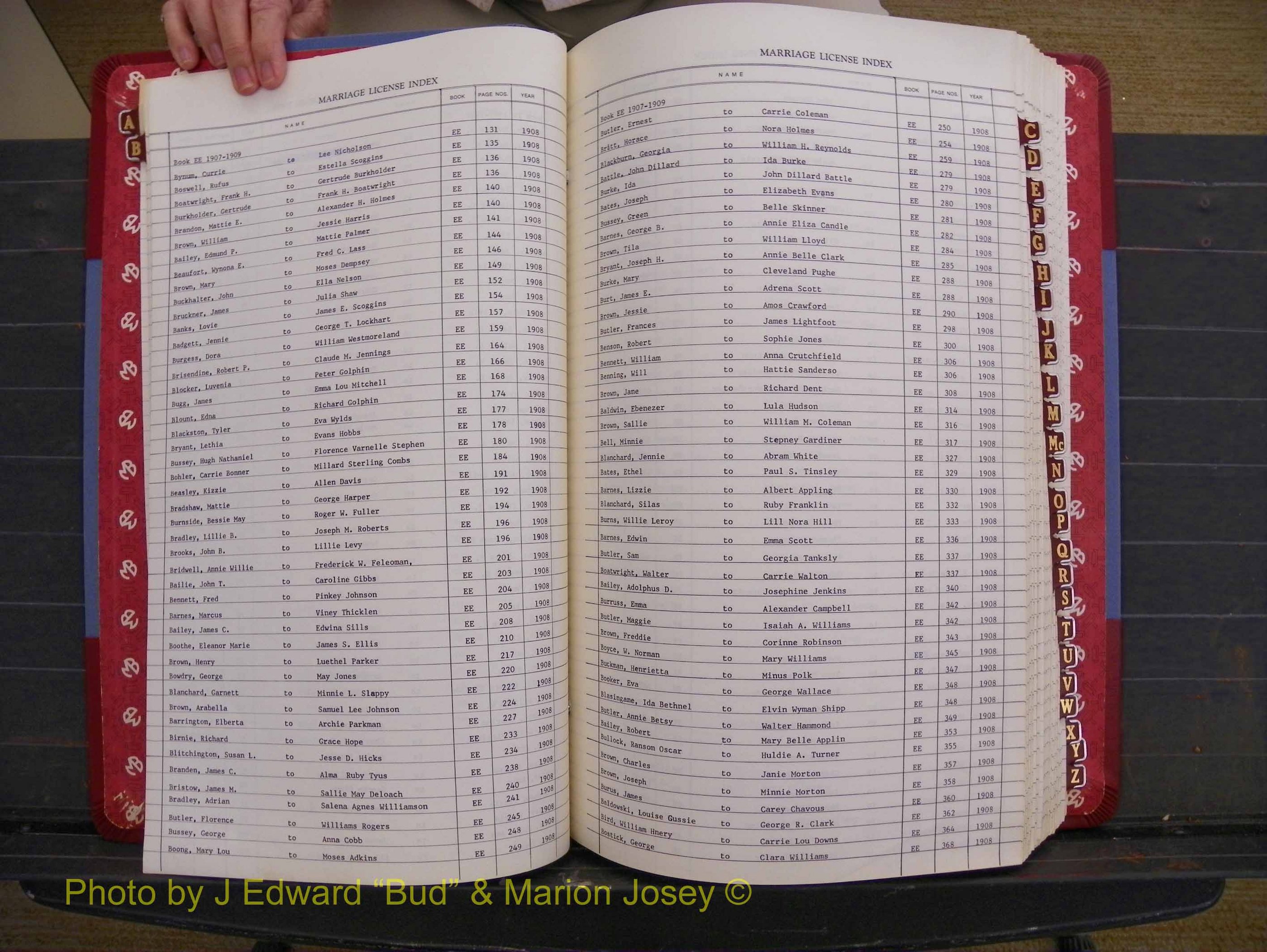 Richmond Marriages 1903-1912, Index B (120).JPG