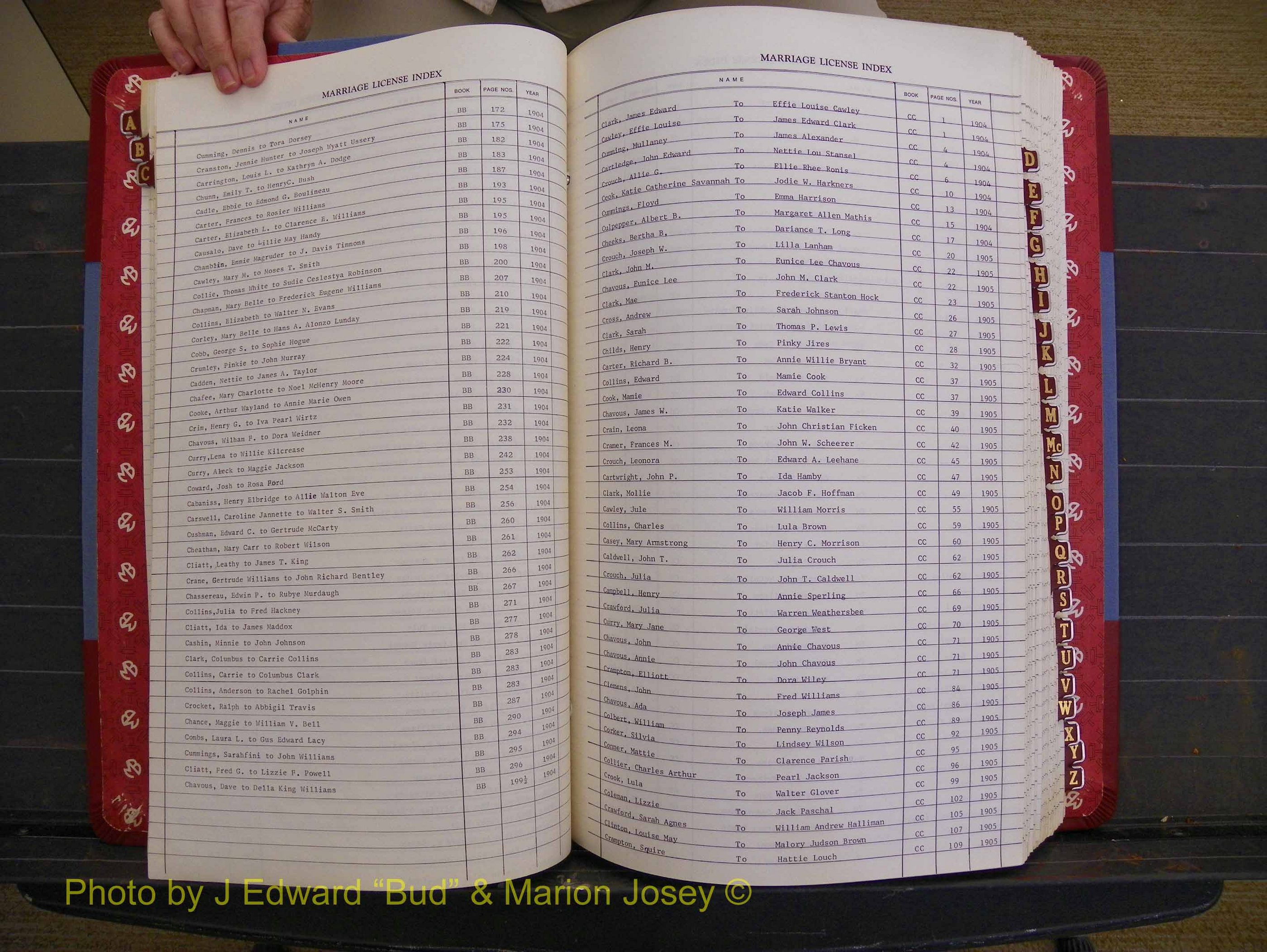 Richmond Marriages 1903-1912, Index C (131).JPG
