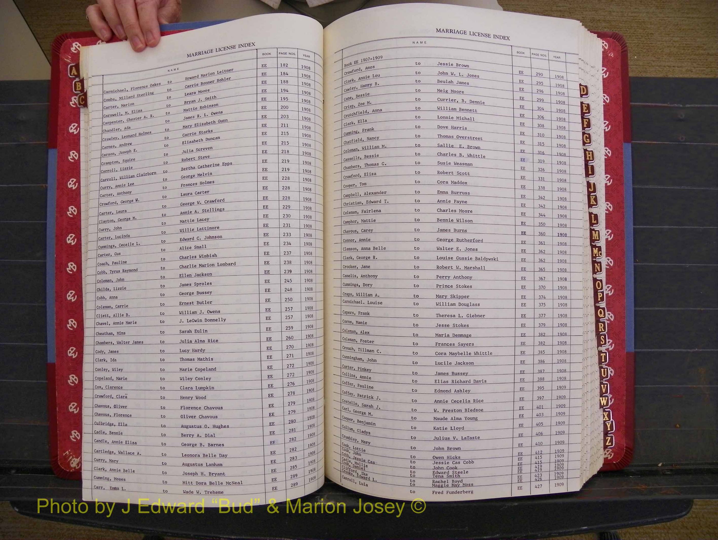 Richmond Marriages 1903-1912, Index C (136).JPG