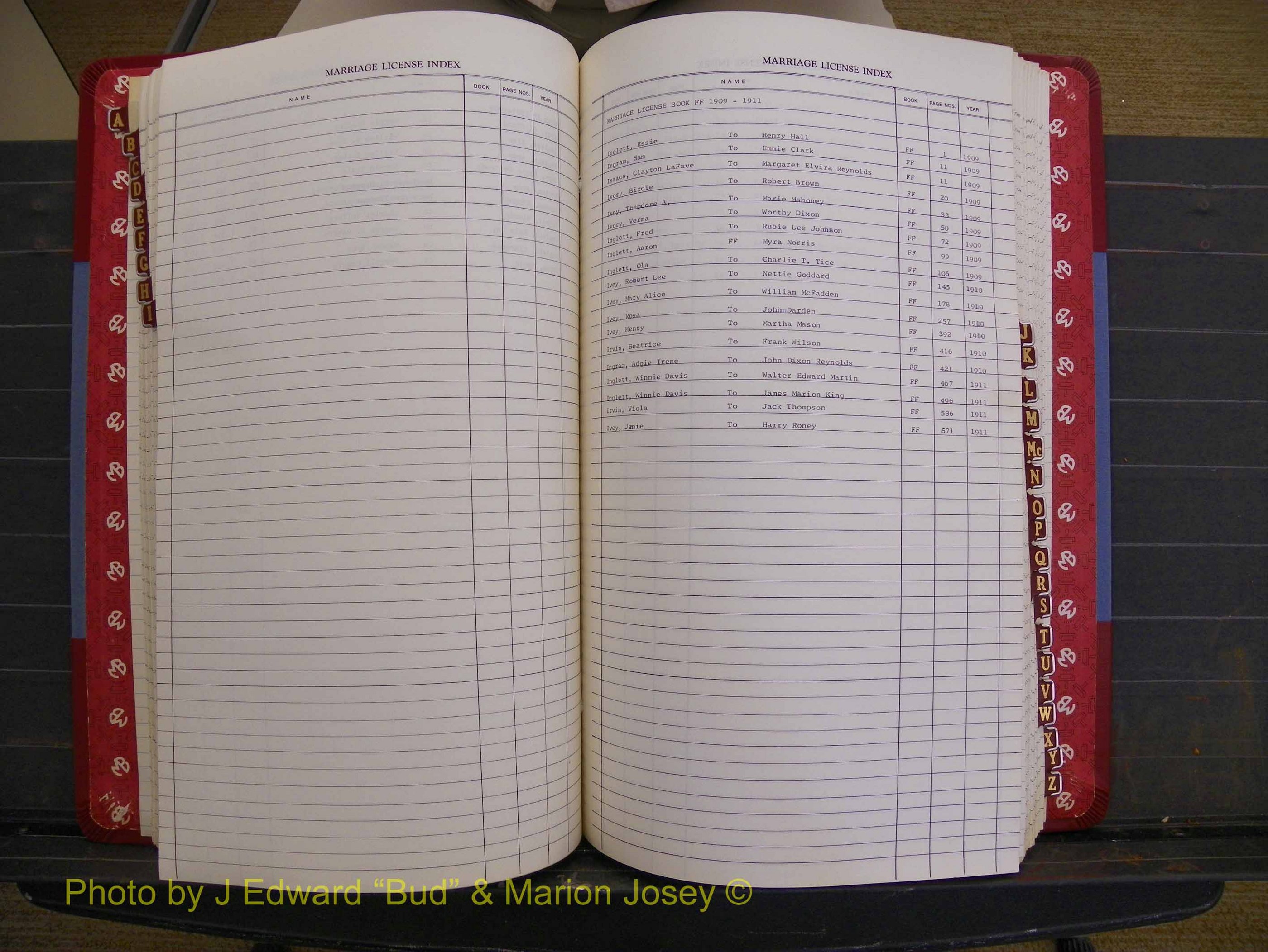 Richmond Marriages 1903-1912, Index I (200).JPG