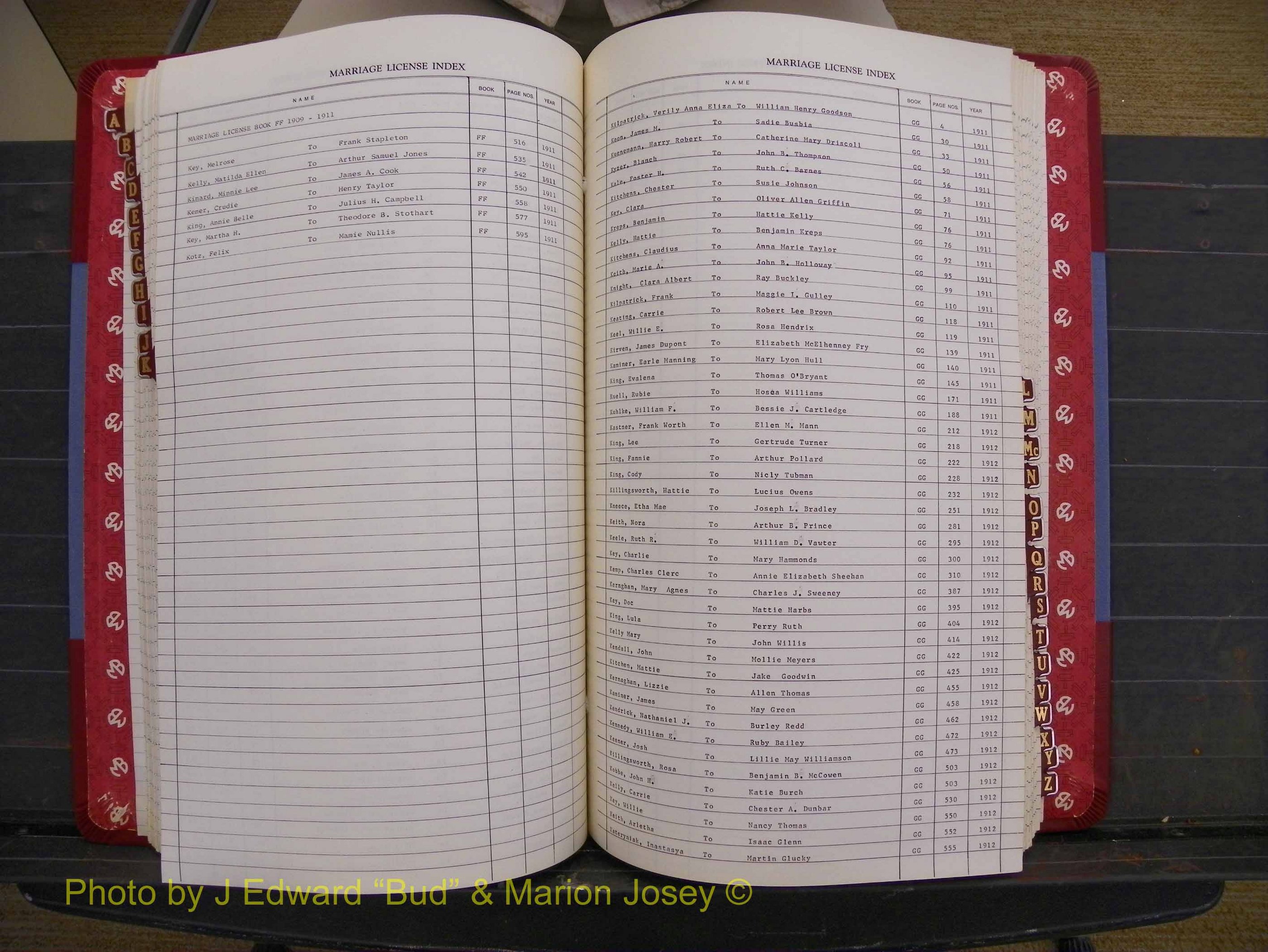 Richmond Marriages 1903-1912, Index K (220).JPG
