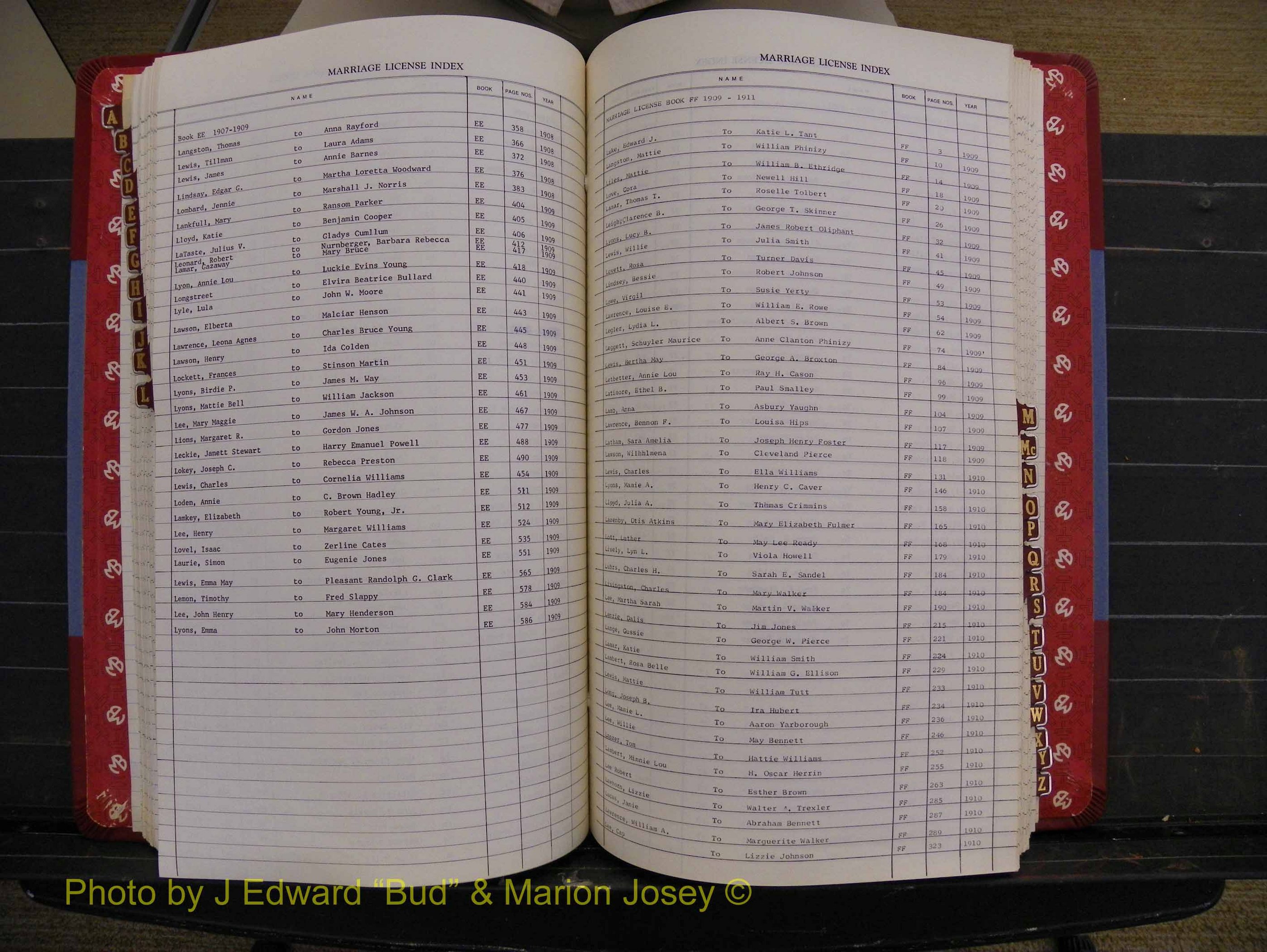 Richmond Marriages 1903-1912, Index L (227).JPG