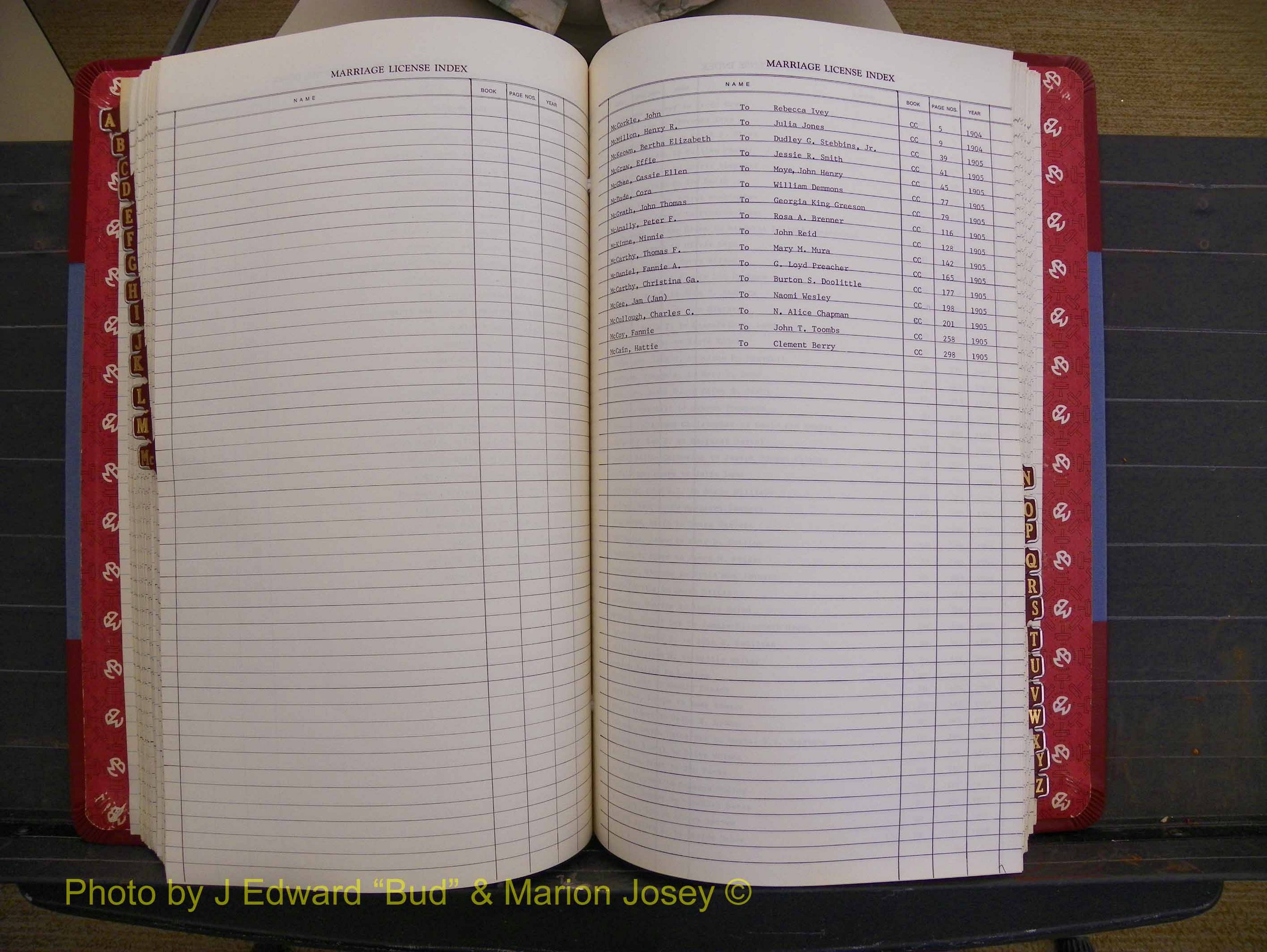 Richmond Marriages 1903-1912, Index Mc (245).JPG