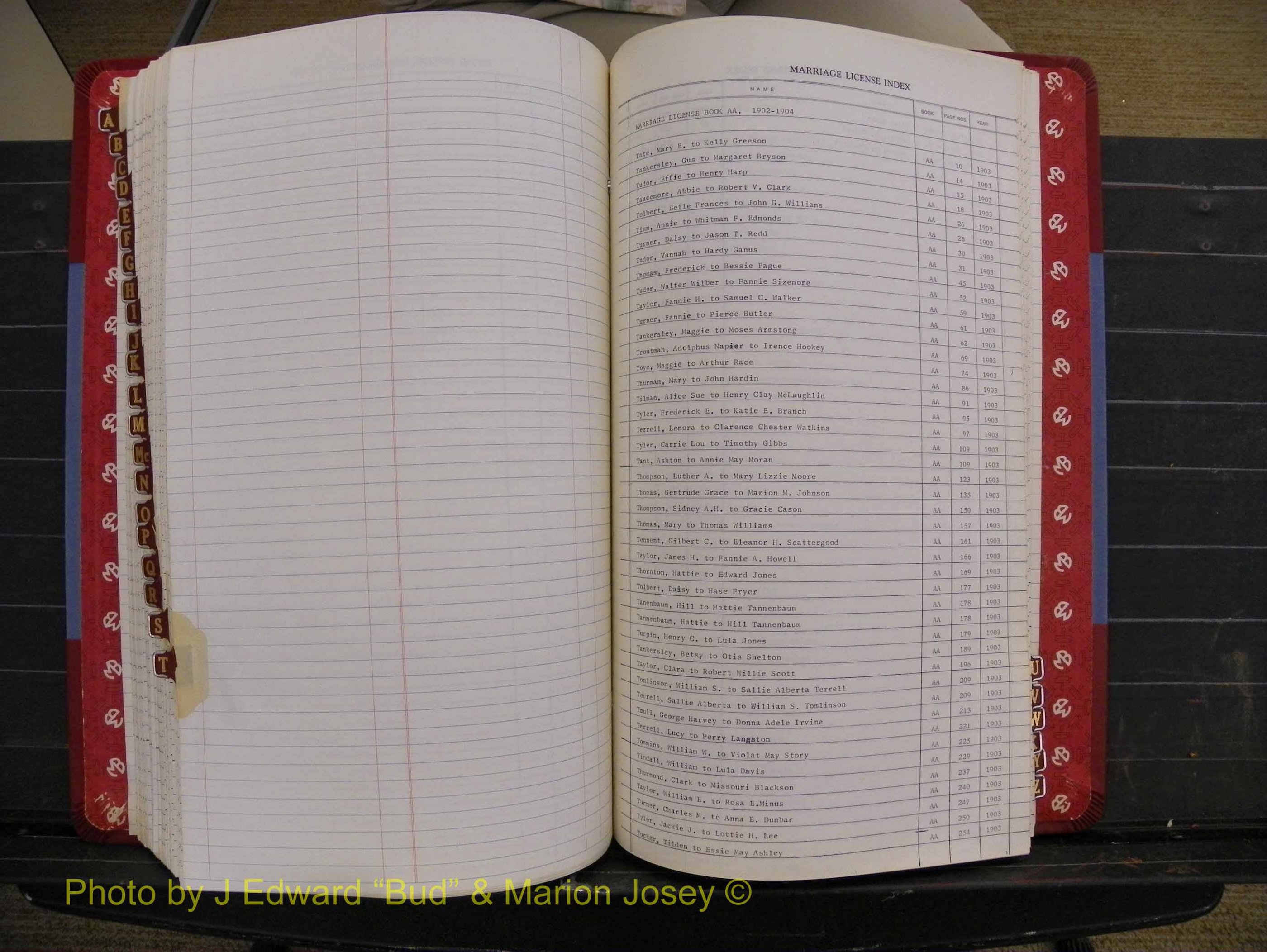 Richmond Marriages 1903-1912, Index T (307).JPG