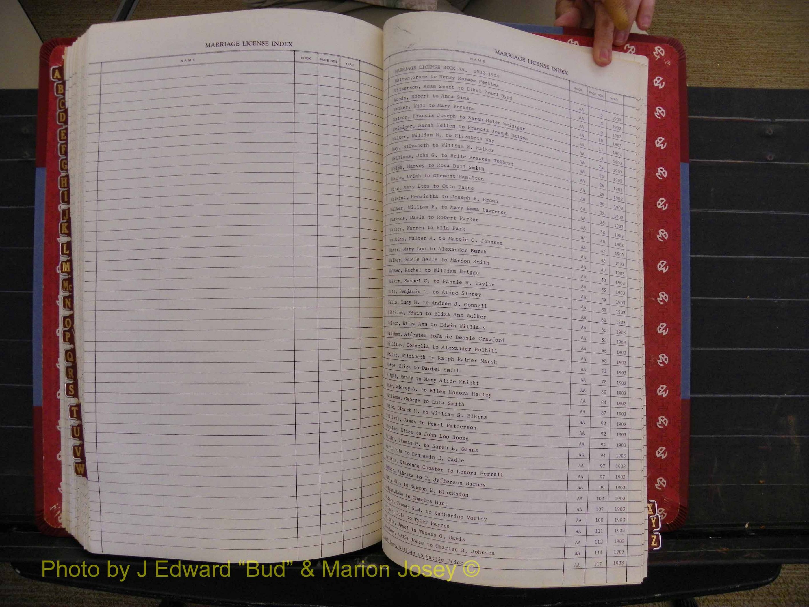 Richmond Marriages 1903-1912, Index W (331).JPG