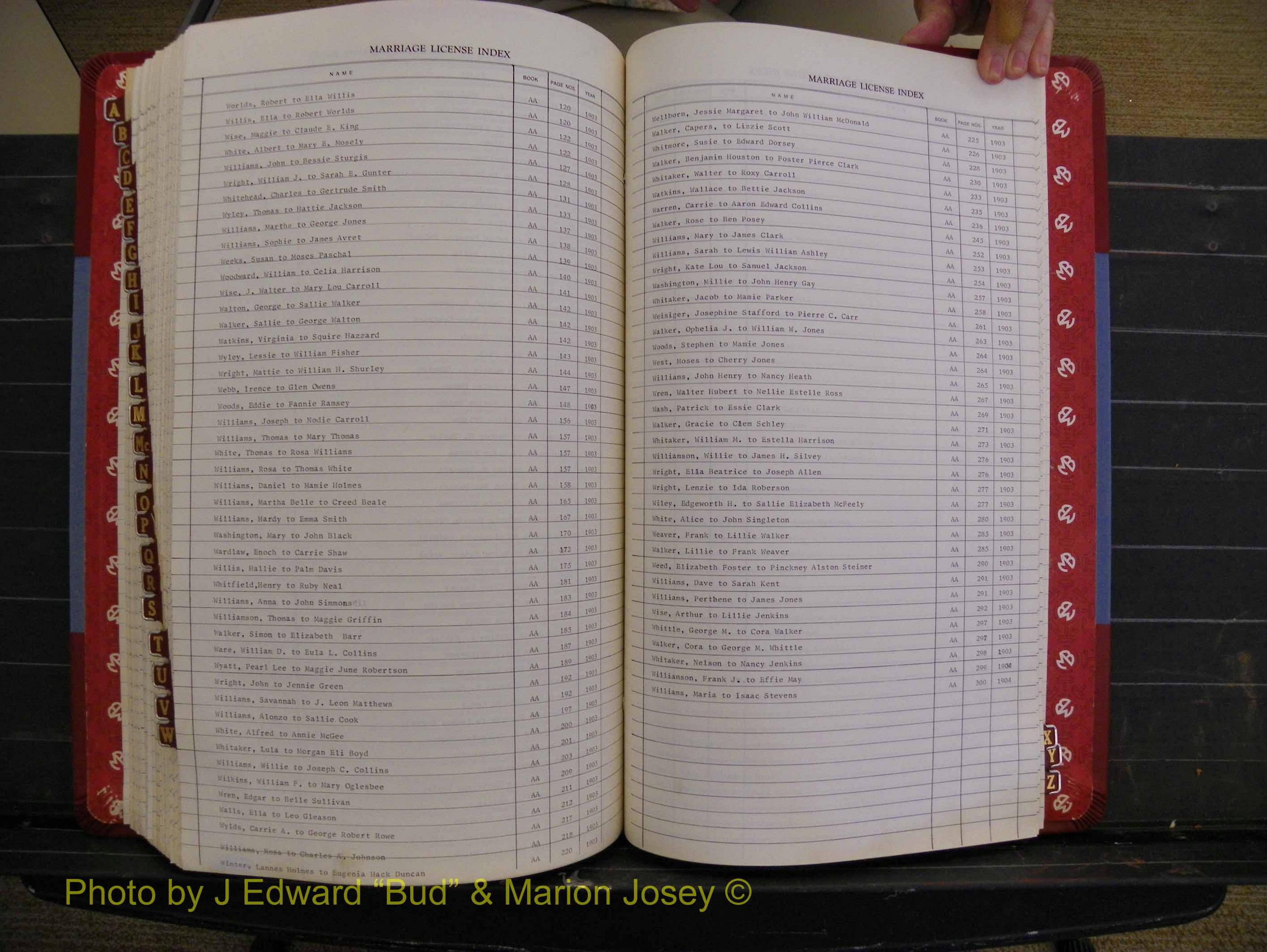 Richmond Marriages 1903-1912, Index W (332).JPG