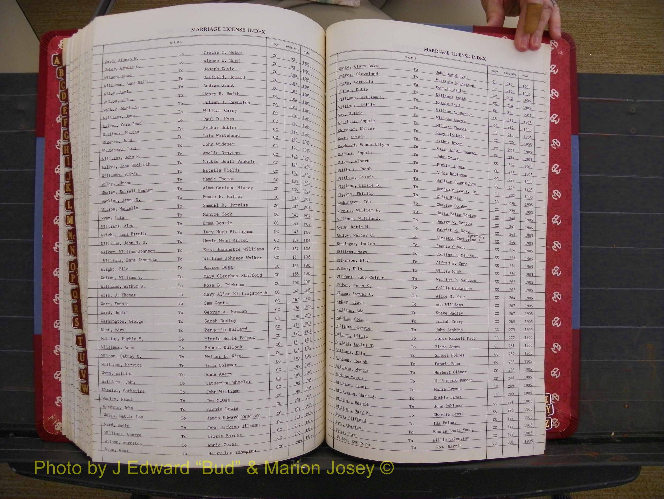 Richmond Marriages 1903-1912, Index W (337).JPG