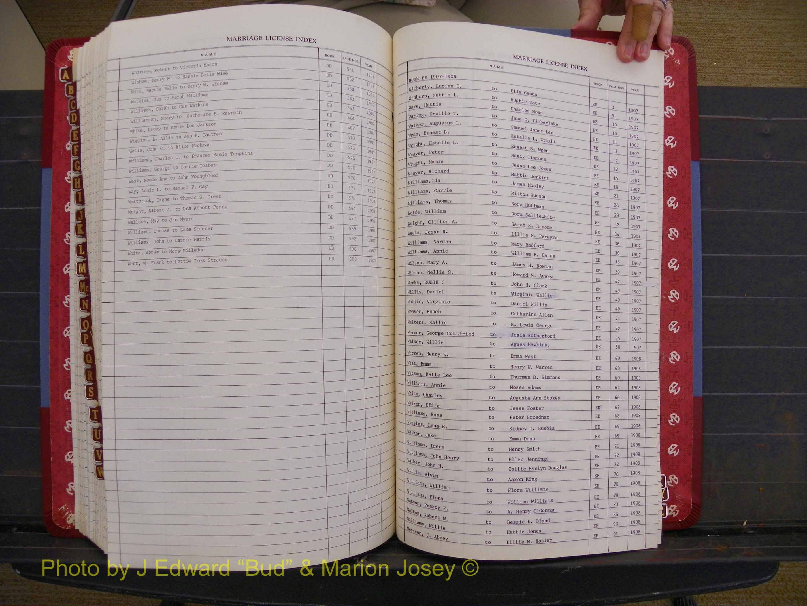 Richmond Marriages 1903-1912, Index W (340).JPG