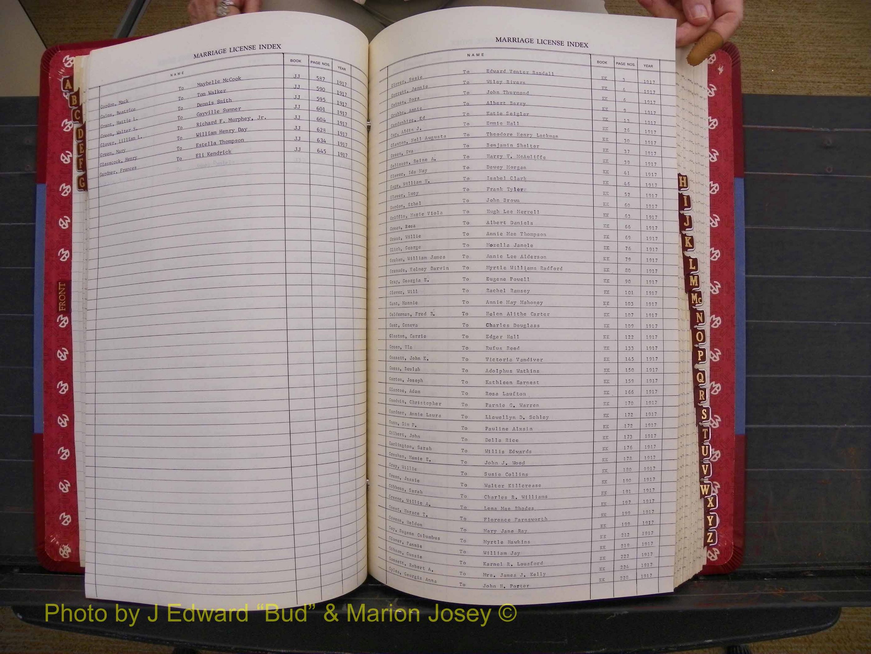 Richmond Marriages 1912-1919, Index G (176).JPG