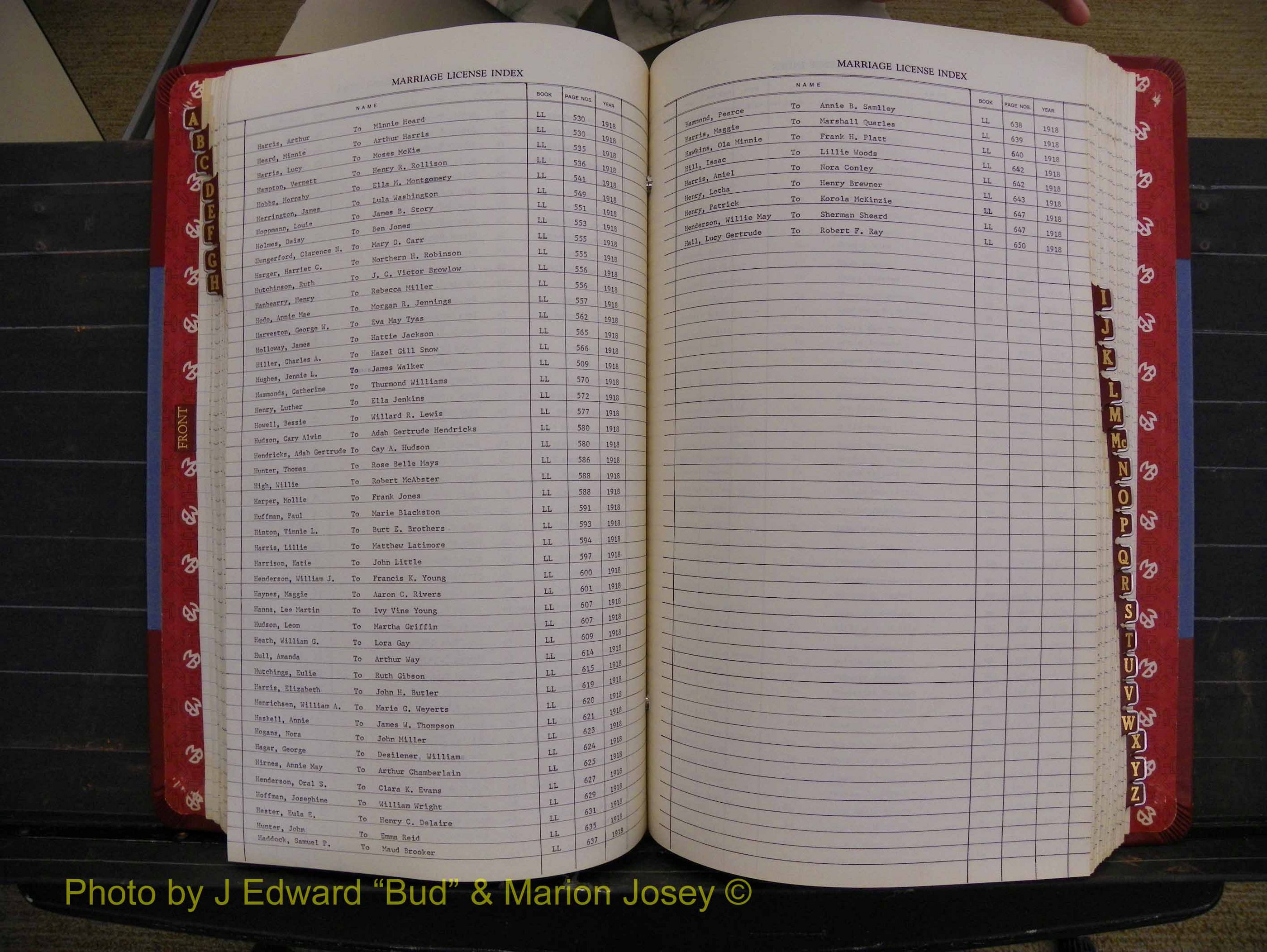 Richmond Marriages 1912-1919, Index H (196).JPG
