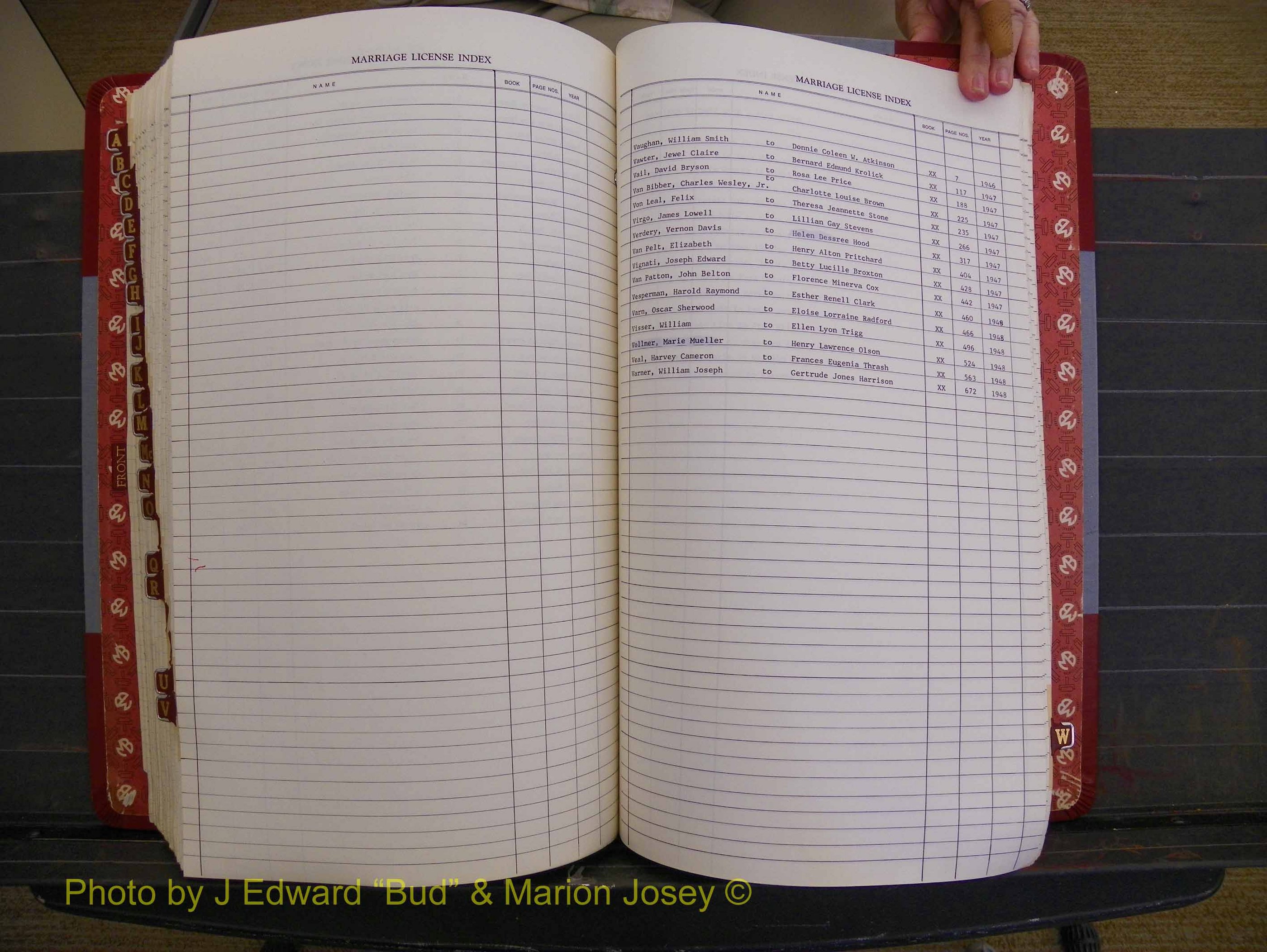 Richland Marriages 1912-1956, Index V (383).JPG