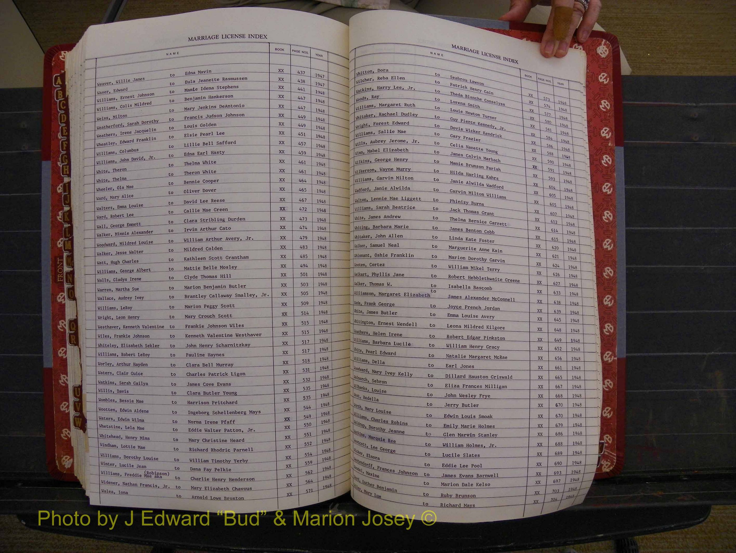 Richland Marriages 1912-1956, Index W (397).JPG