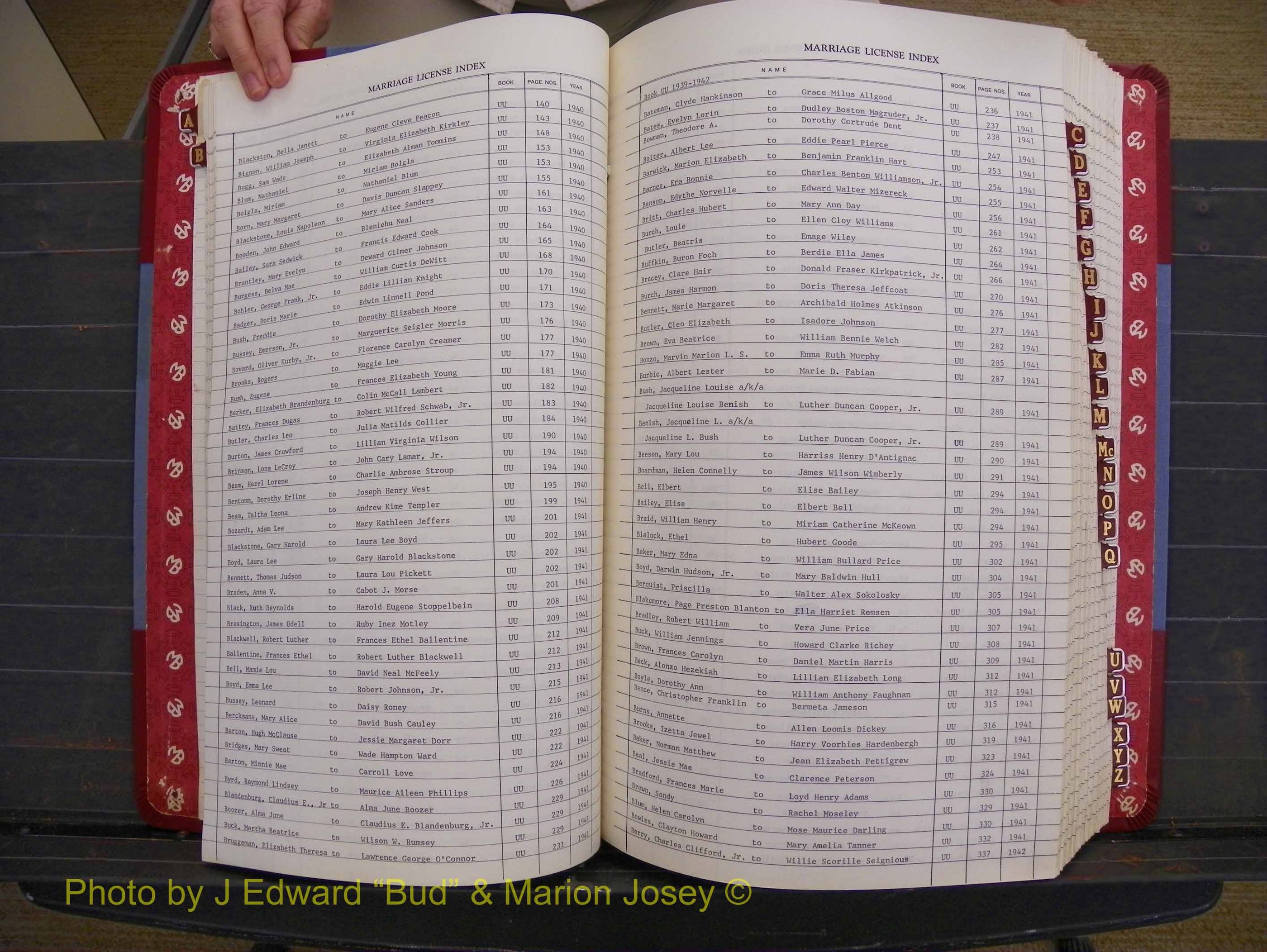 Richmond Marriages 1919-1942, Index B (145).JPG